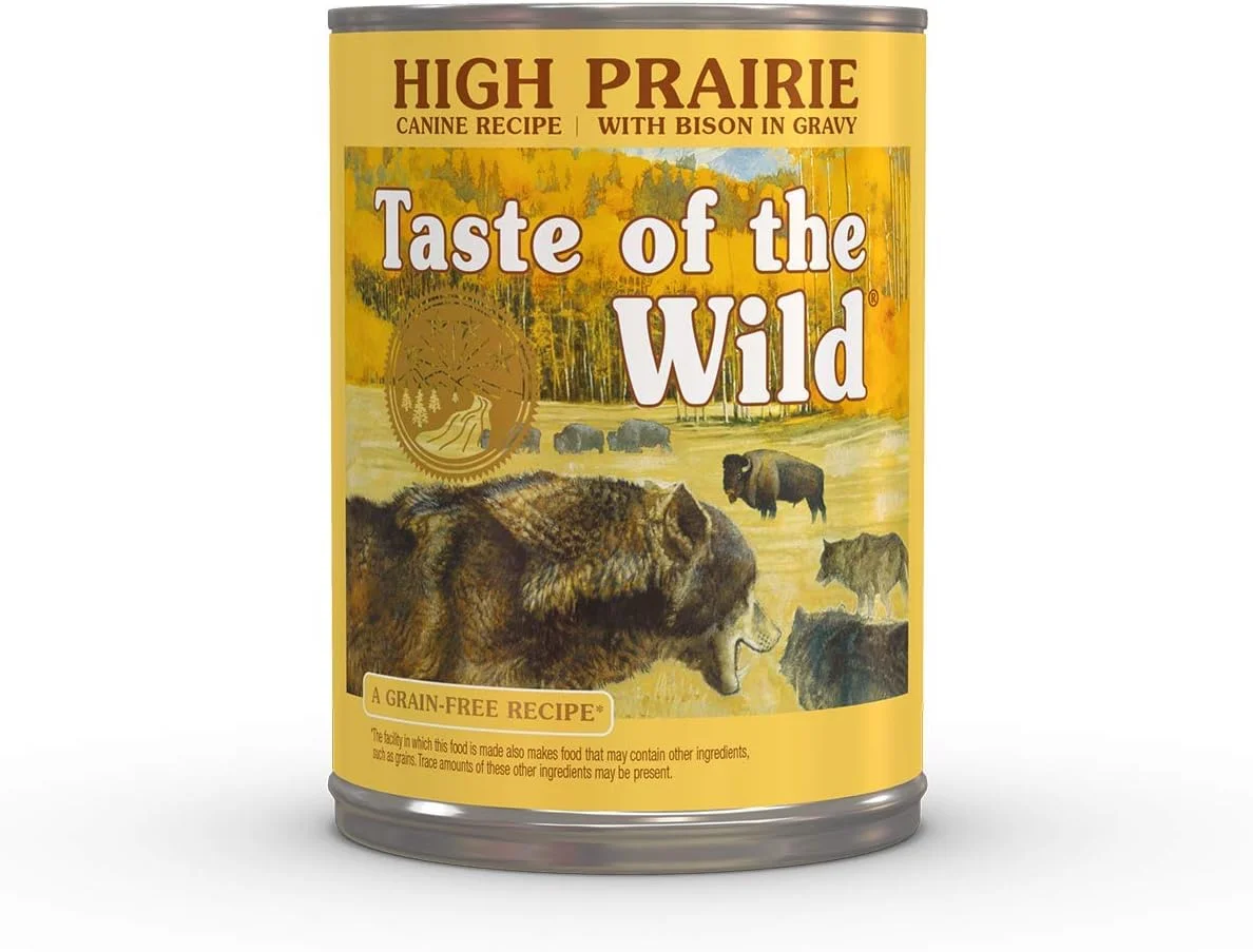 غذای سگ Taste of the Wild High Prairie با طعم بوفالو در آب گوشت 374 گرم