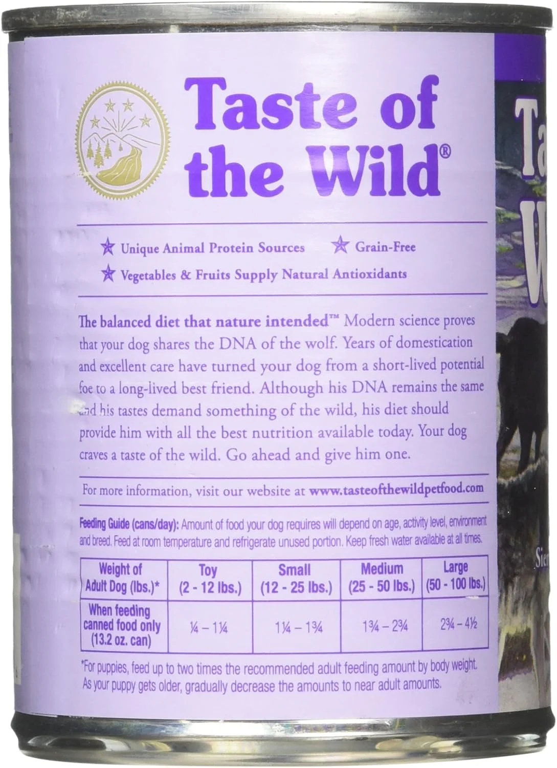 غذای سگ طعم طبیعت، کوهستان سیرا با طعم بره در آب گوشت، رژیم غذایی بدون غلات، 374 گرم، غذای مرطوب سگ