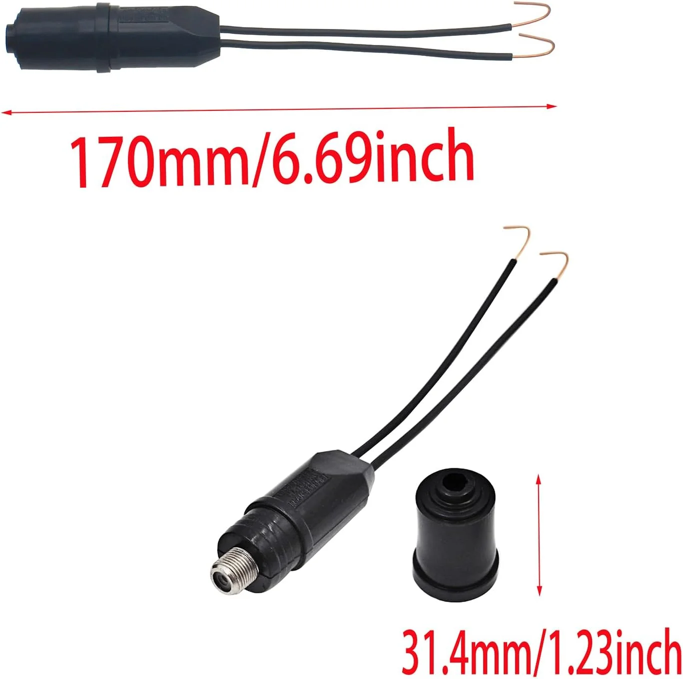 FDXGYH 2 عدد کانکتور آنتن تلویزیون فضای باز، ترانسفورماتور تطبیق 300 اهم به 75 اهم، آداپتور کابل کواکسیال UHF VHF FM مدل مبدل تلویزیون