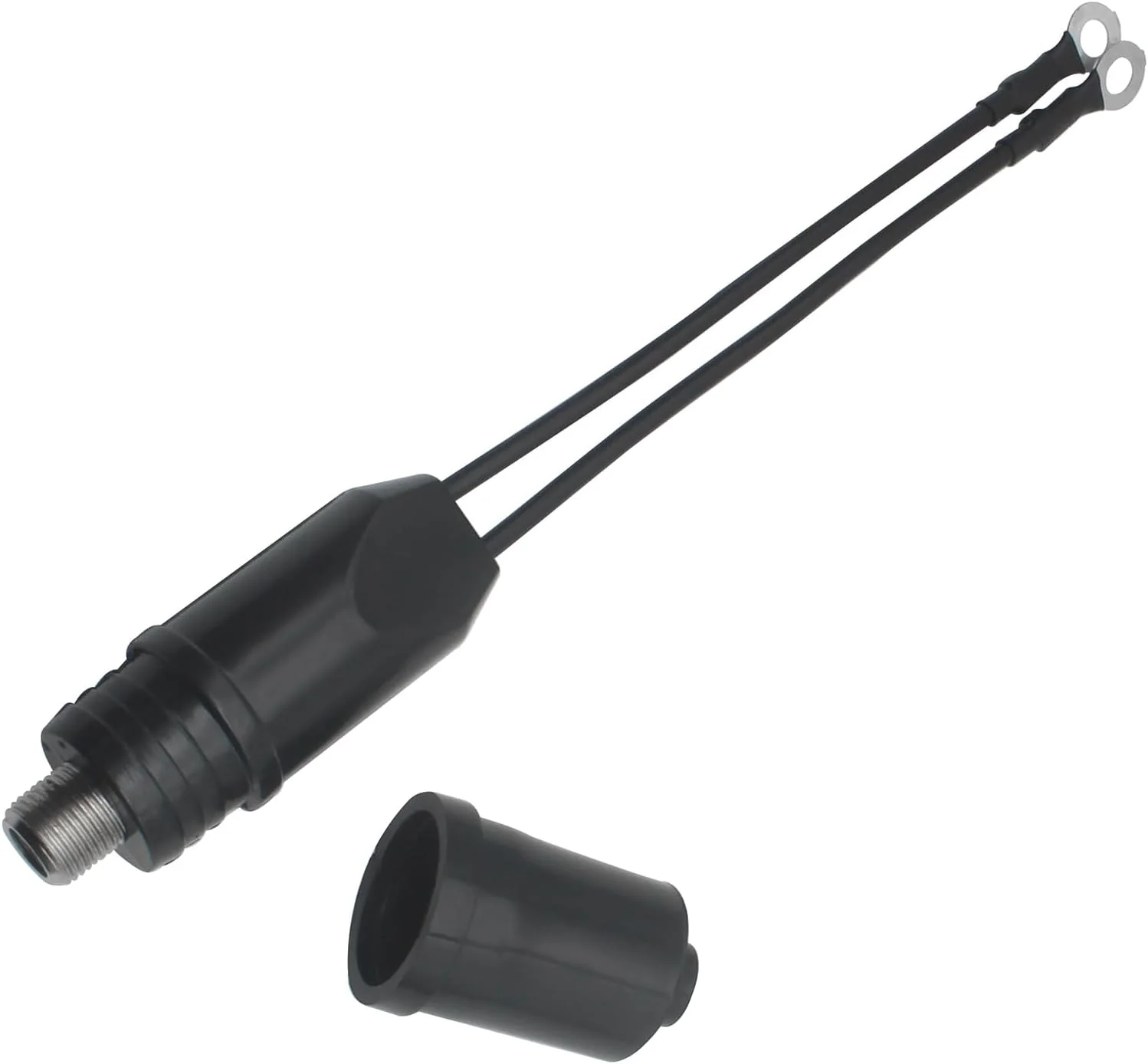 FDXGYH 2 عدد کانکتور آنتن تلویزیون بیرونی، ترانسفورماتور تطبیق 300 اهم به 75 اهم، آداپتور کابل کواکسیال UHF VHF FM، مدل مبدل تلویزیون (مشکی)