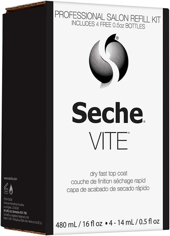 سِش ویت، پوشش نهایی خشک‌کن سریع، کیت شارژ 473 میلی‌لیتری، شارژ 473 میلی‌لیتری و 4 عدد 14.7 میلی‌لیتری
