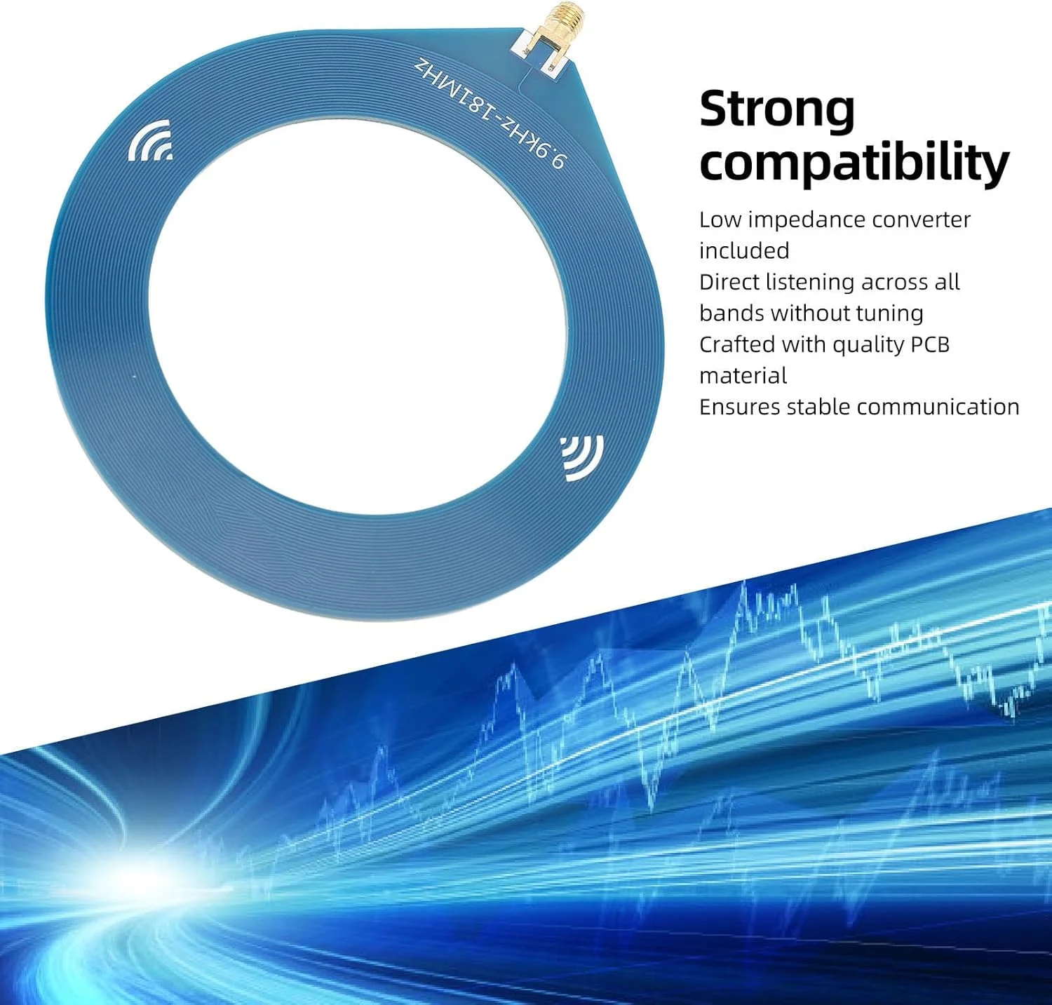 آنتن موج کوتاه Elprico SW، با کانکتور SMA، 9.9 کیلوهرتز تا 181 مگاهرتز BB برای پیاده روی، کمپینگ در فضای باز، اتصال سریع و آسان، پایدار (رزوه خارجی سوراخ داخلی)