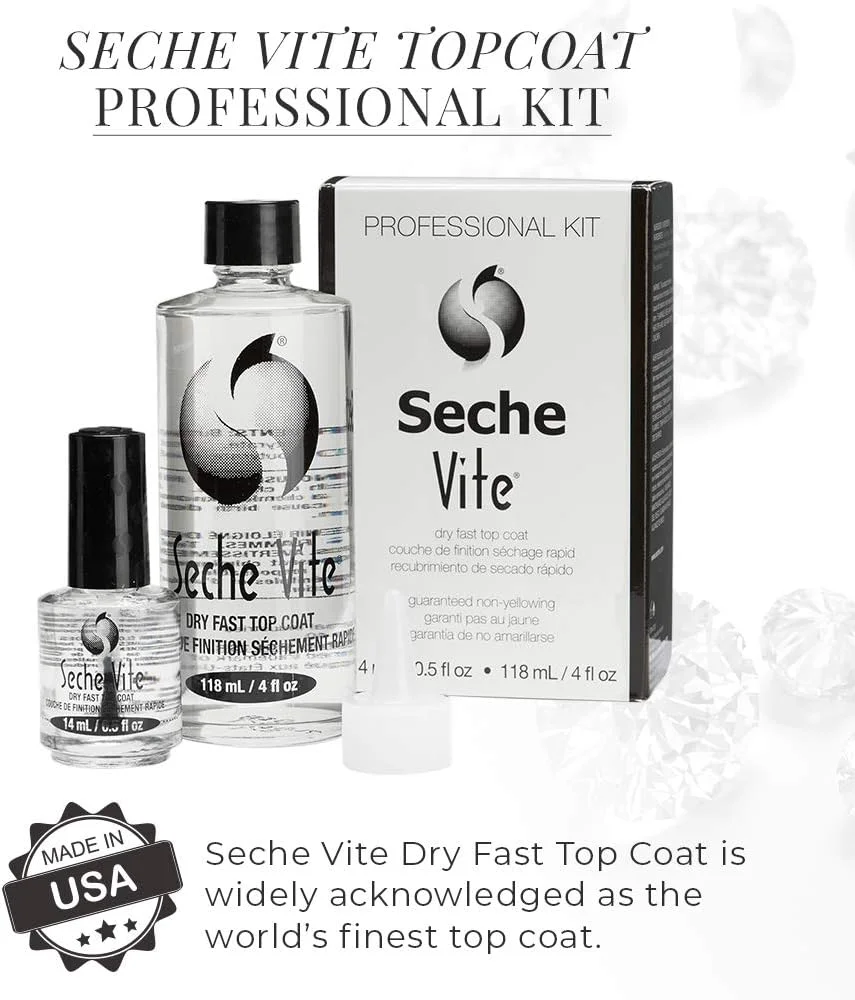 سِش ویت خشک کن سریع لاک ناخن ۱۱۸ میلی لیتر + کیت شارژ حرفه ای ۱۴ میلی لیتر سِش ویت خشک کن سریع لاک ناخن ۱۱۸ میلی لیتر + کیت شارژ حرفه ای ۱۴ میلی لیتر