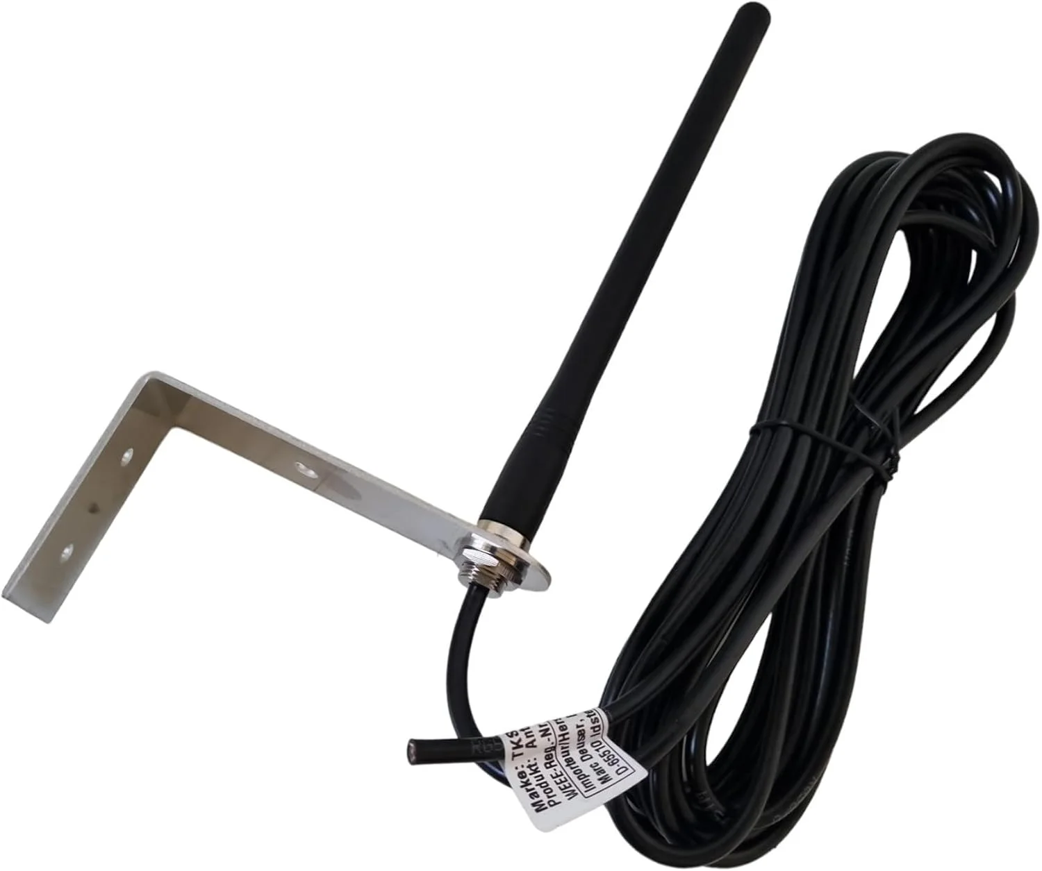 آنتن دیواری بیرونی TK Star 433.92 433 434 مگاهرتز با کابل 5 متری سازگار با Homentry Hörmann Liftmaster Novoferm Standard Steel برای تقویت گیرنده درب بازکن گاراژ