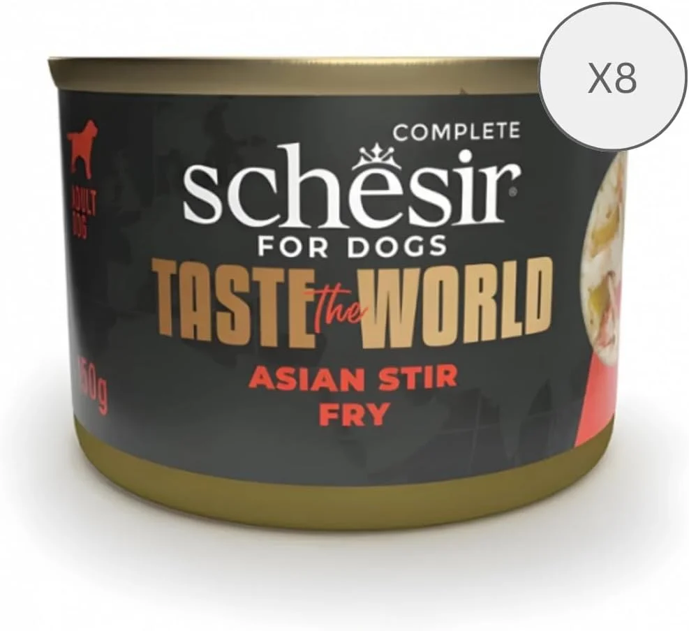 غذای کامل سگ شسیر طعم دنیا - سرخ کردنی آسیایی 150 گرمی (8 عدد) غذای کامل سگ شسیر طعم دنیا - سرخ کردنی آسیایی 150 گرمی (8 عدد)