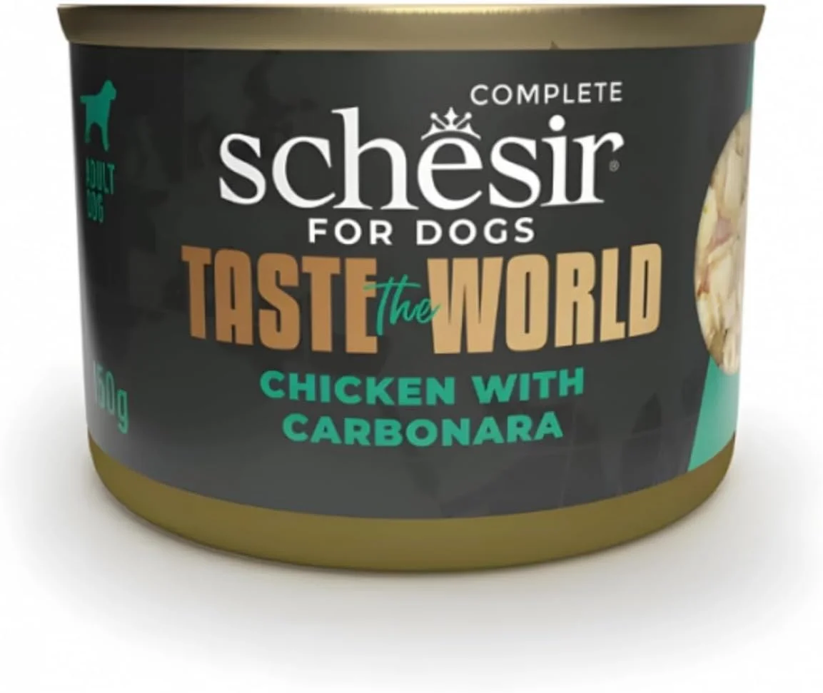 غذای کامل سگ شسیر طعم دنیا مرغ با کربونارا 150 گرم