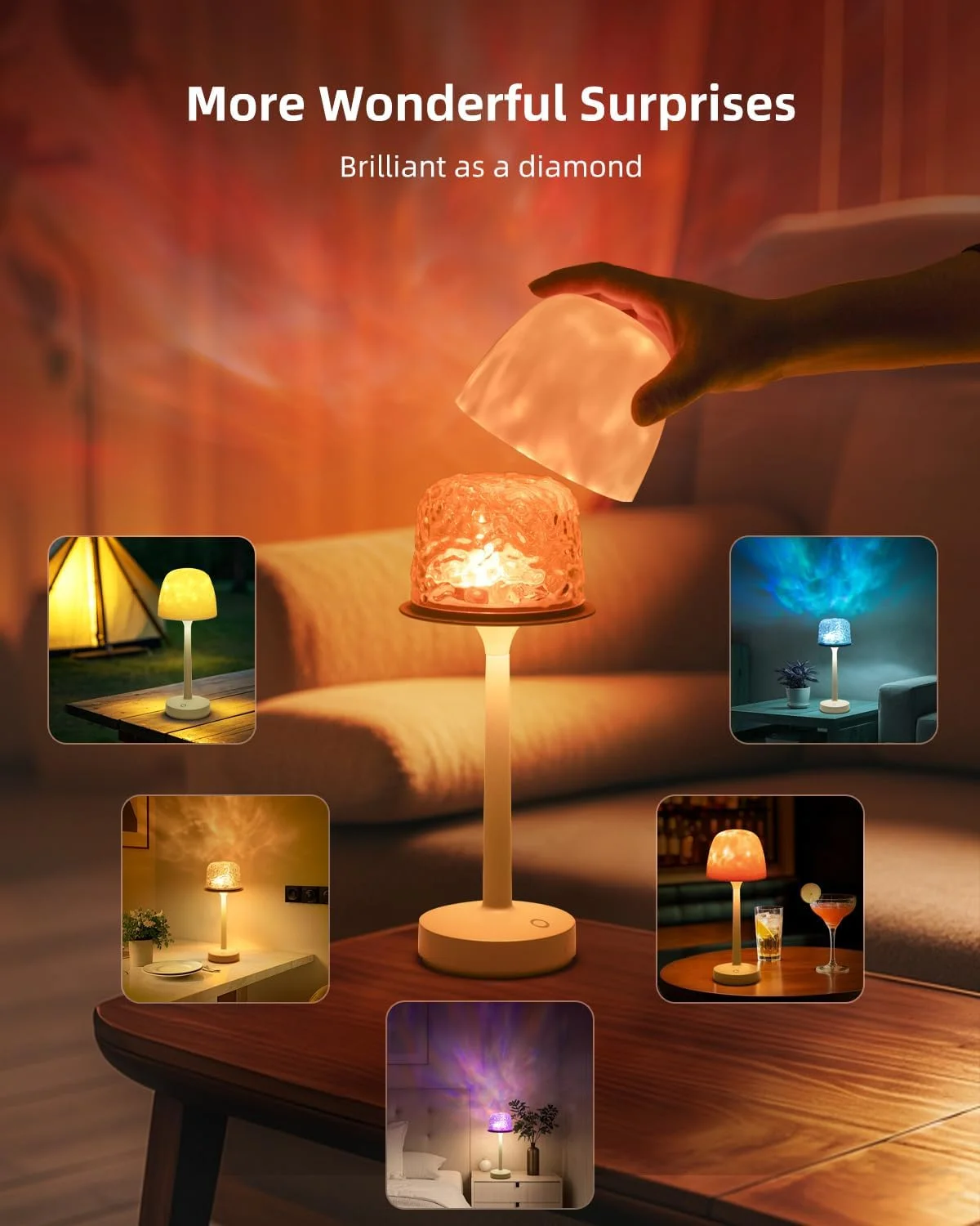 چراغ پروژکتور بی سیم موج اقیانوس، چراغ رومیزی تغییر رنگ RGB، چراغ خواب LED قابل حمل پروژکتور شفق قطبی با کنترل از راه دور برای اتاق خواب، اتاق نشیمن، مهمانی بازی، چراغ های ایجاد کننده فضا چراغ پروژکتور بی سیم موج اقیانوس، چراغ رومیزی تغییر رنگ RGB، چراغ خواب LED قابل حمل پروژکتور شفق قطبی با کنترل از راه دور برای اتاق خواب، اتاق نشیمن، مهمانی بازی، چراغ های ایجاد کننده فضا