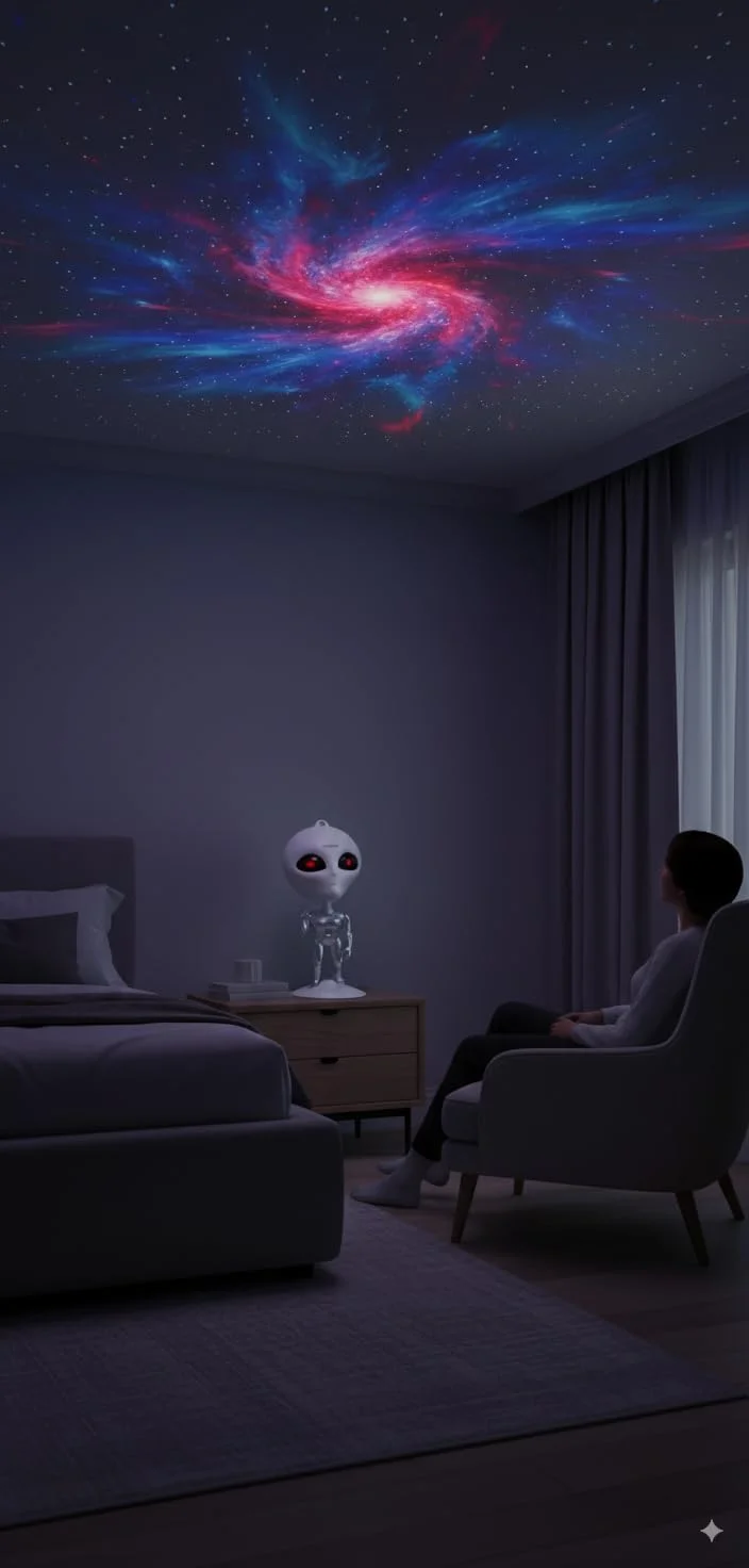 چراغ شب ستاره ای فضایی Derovan – پروژکتور کهکشانی چند منظوره با بلندگوی بلوتوث و کنترل از راه دور، ایده آل برای اتاق کودکان و دکوراسیون اتاق بازی چراغ شب ستاره ای فضایی Derovan – پروژکتور کهکشانی چند منظوره با بلندگوی بلوتوث و کنترل از راه دور، ایده آل برای اتاق کودکان و دکوراسیون اتاق بازی