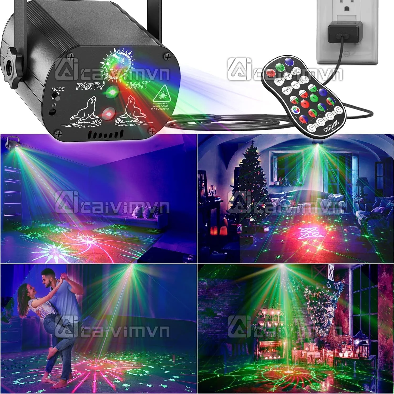 چراغ مهمانی، چراغ دیسکو، چراغ بارقهای caivimvn، چراغهای LED DJ فعال با صدا، الگوهای چندگانه با کنترل از راه دور برای مهمانیها، نمایش خانگی، بار، باشگاه، تولد، DJ، میخانه، کارائوکه، کریسمس، تعطیلات چراغ مهمانی، چراغ دیسکو، چراغ بارقهای caivimvn، چراغهای LED DJ فعال با صدا، الگوهای چندگانه با کنترل از راه دور برای مهمانیها، نمایش خانگی، بار، باشگاه، تولد، DJ، میخانه، کارائوکه، کریسمس، تعطیلات