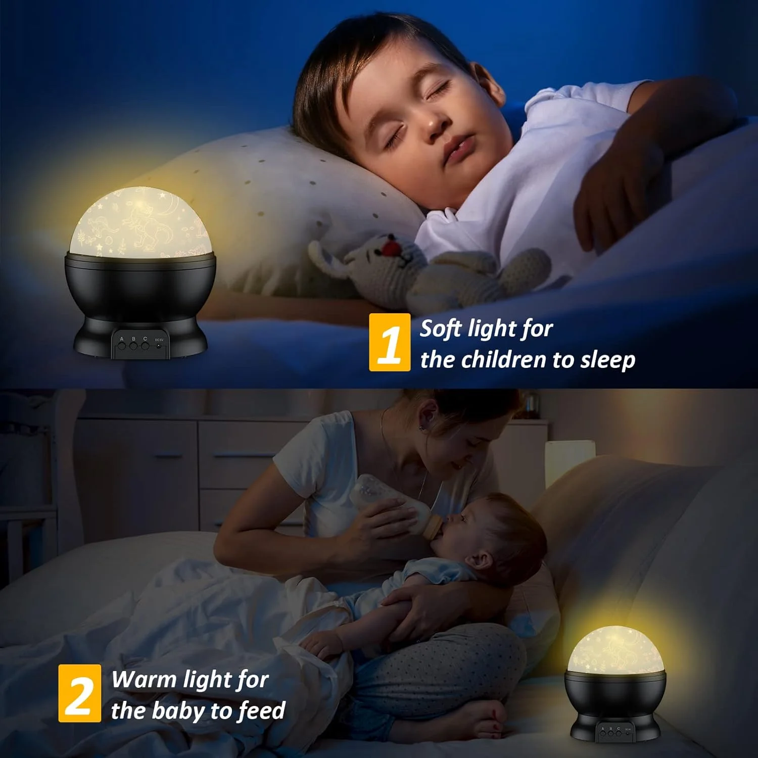 اسباب بازی های دایناسور برای کودکان، چراغ خواب 2 در 1 با پروژکتور و چرخش 360 درجه، اسباب بازی پسرانه برای جشن تولد کودکان، عید پاک، کریسمس، هدایای کریسمس، اسباب بازی های کودکان نوپا برای پسران 2-14 ساله (مشکی) اسباب بازی های دایناسور برای کودکان، چراغ خواب 2 در 1 با پروژکتور و چرخش 360 درجه، اسباب بازی پسرانه برای جشن تولد کودکان، عید پاک، کریسمس، هدایای کریسمس، اسباب بازی های کودکان نوپا برای پسران 2-14 ساله (مشکی)