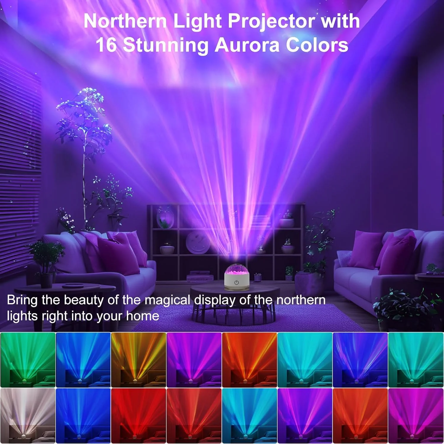 پروژکتور نورهای شمالی، پروژکتور کهکشانی با 16 رنگ نورپردازی، چراغ های حسی با باتری و کنترل از راه دور، چراغ خواب پروژکتور ستاره ای، نورپردازی برای اتاق خواب/مهمانی/اتاق بازی پروژکتور نورهای شمالی، پروژکتور کهکشانی با 16 رنگ نورپردازی، چراغ های حسی با باتری و کنترل از راه دور، چراغ خواب پروژکتور ستاره ای، نورپردازی برای اتاق خواب/مهمانی/اتاق بازی