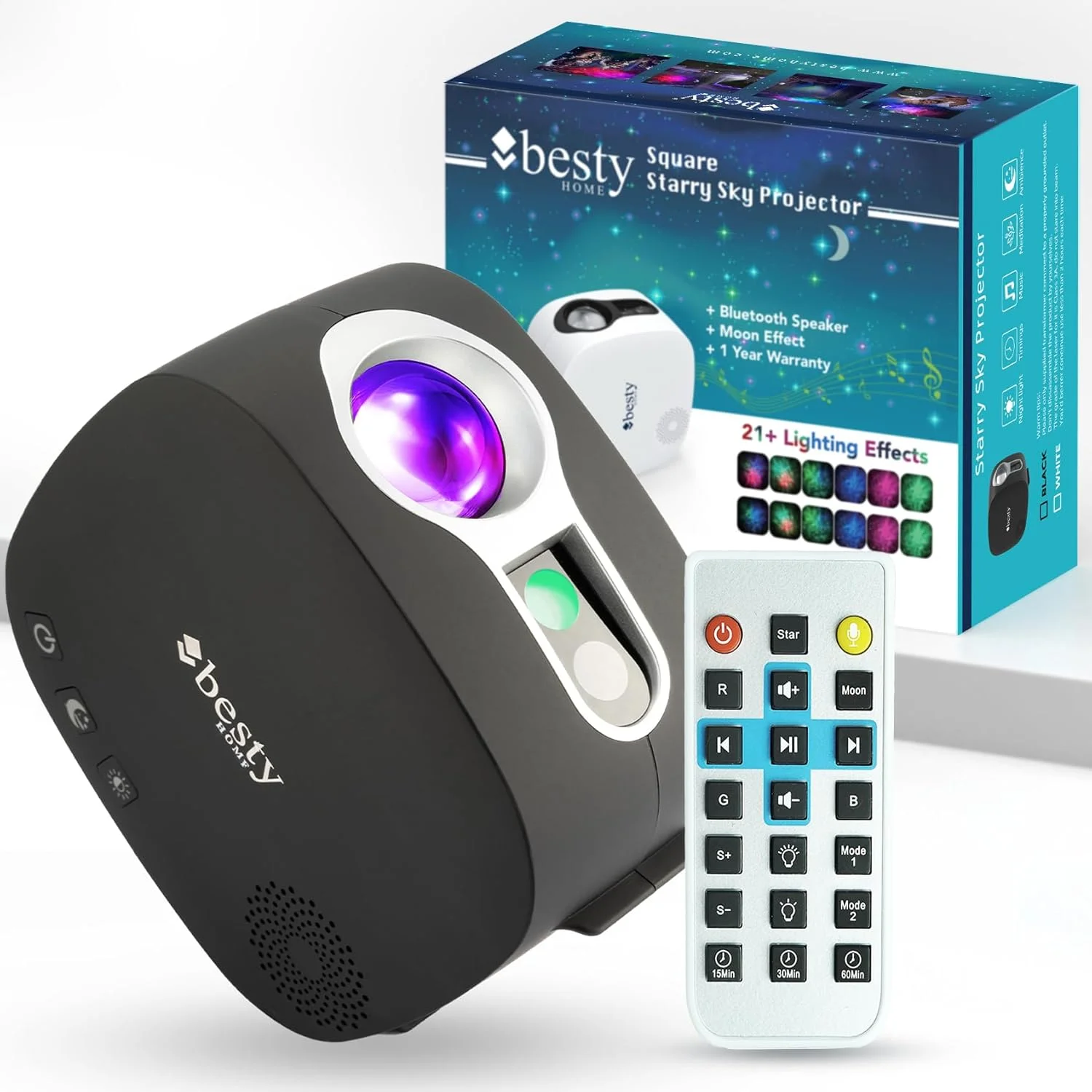 چراغ خواب پروژکتور ستاره ماه بستای هوم، اسپیکر موزیک بلوتوث، پروژکتور نور سحابی ماه با کنترل از راه دور، پروژکتور کهکشانی برای سقف اتاق خواب بزرگسالان و کودکان (مشکی) چراغ خواب پروژکتور ستاره ماه بستای هوم، اسپیکر موزیک بلوتوث، پروژکتور نور سحابی ماه با کنترل از راه دور، پروژکتور کهکشانی برای سقف اتاق خواب بزرگسالان و کودکان (مشکی)
