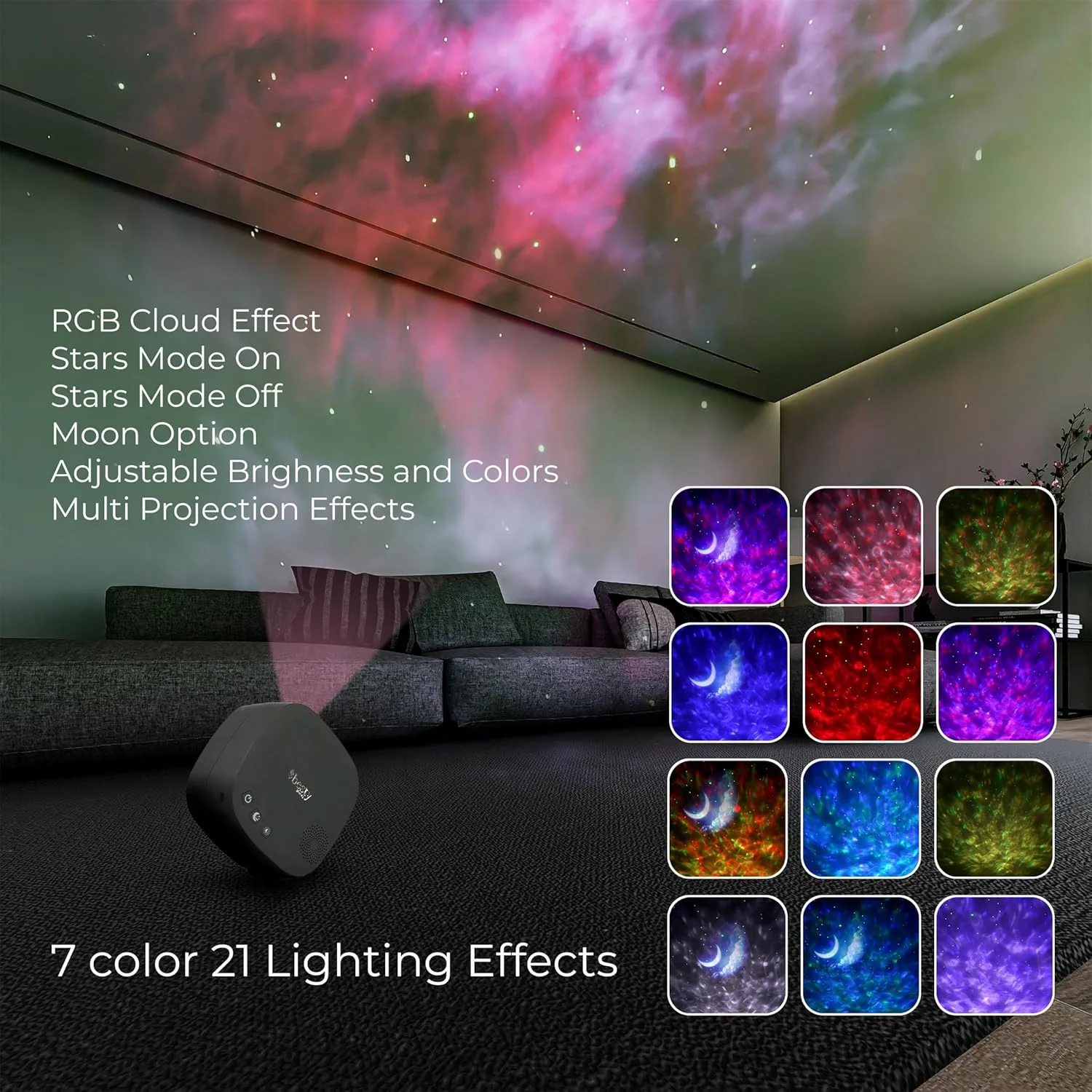 چراغ خواب پروژکتور ستاره ماه بستای هوم، اسپیکر موزیک بلوتوث، پروژکتور نور سحابی ماه با کنترل از راه دور، پروژکتور کهکشانی برای سقف اتاق خواب بزرگسالان و کودکان (مشکی) چراغ خواب پروژکتور ستاره ماه بستای هوم، اسپیکر موزیک بلوتوث، پروژکتور نور سحابی ماه با کنترل از راه دور، پروژکتور کهکشانی برای سقف اتاق خواب بزرگسالان و کودکان (مشکی)