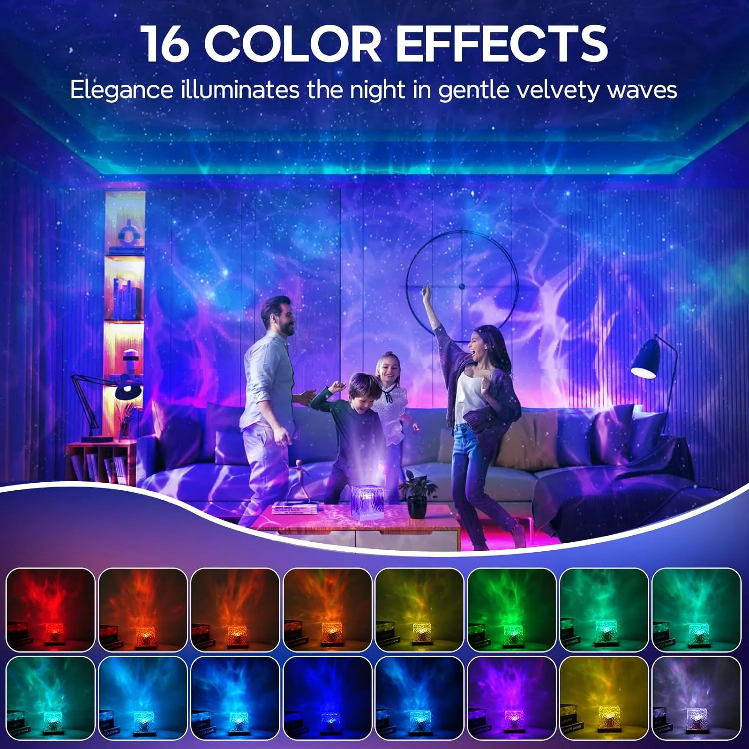 چراغ خواب ال ای دی طرح موج اقیانوس BrightArk، نور کهکشانی با 16 رنگ و 4 حالت نورپردازی به همراه کنترل از راه دور، چراغ حسی RGB با قابلیت تنظیم نور، پروژکتور نور ستاره ای برای اتاق خواب، دکوراسیون مهمانی کودکان چراغ خواب ال ای دی طرح موج اقیانوس BrightArk، نور کهکشانی با 16 رنگ و 4 حالت نورپردازی به همراه کنترل از راه دور، چراغ حسی RGB با قابلیت تنظیم نور، پروژکتور نور ستاره ای برای اتاق خواب، دکوراسیون مهمانی کودکان