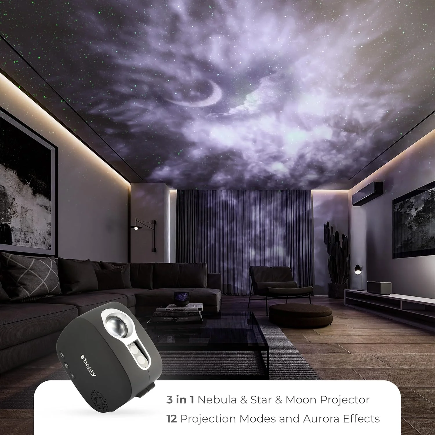 چراغ خواب پروژکتور ستاره ماه بستای هوم، اسپیکر موزیک بلوتوث، پروژکتور نور سحابی ماه با کنترل از راه دور، پروژکتور کهکشانی برای سقف اتاق خواب بزرگسالان و کودکان (مشکی) چراغ خواب پروژکتور ستاره ماه بستای هوم، اسپیکر موزیک بلوتوث، پروژکتور نور سحابی ماه با کنترل از راه دور، پروژکتور کهکشانی برای سقف اتاق خواب بزرگسالان و کودکان (مشکی)