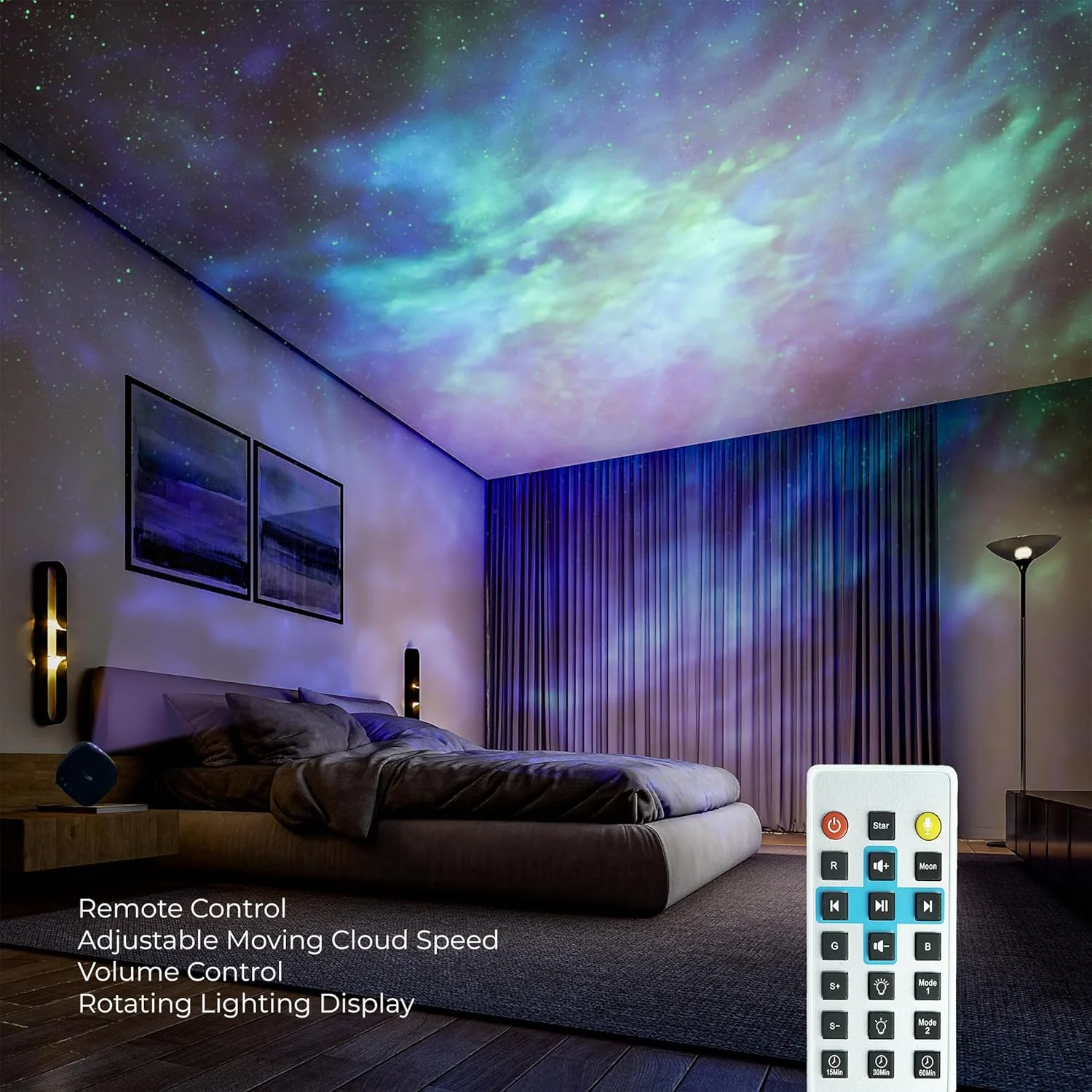 چراغ خواب پروژکتور ستاره ماه بستای هوم، اسپیکر موزیک بلوتوث، پروژکتور نور سحابی ماه با کنترل از راه دور، پروژکتور کهکشانی برای سقف اتاق خواب بزرگسالان و کودکان (مشکی) چراغ خواب پروژکتور ستاره ماه بستای هوم، اسپیکر موزیک بلوتوث، پروژکتور نور سحابی ماه با کنترل از راه دور، پروژکتور کهکشانی برای سقف اتاق خواب بزرگسالان و کودکان (مشکی)