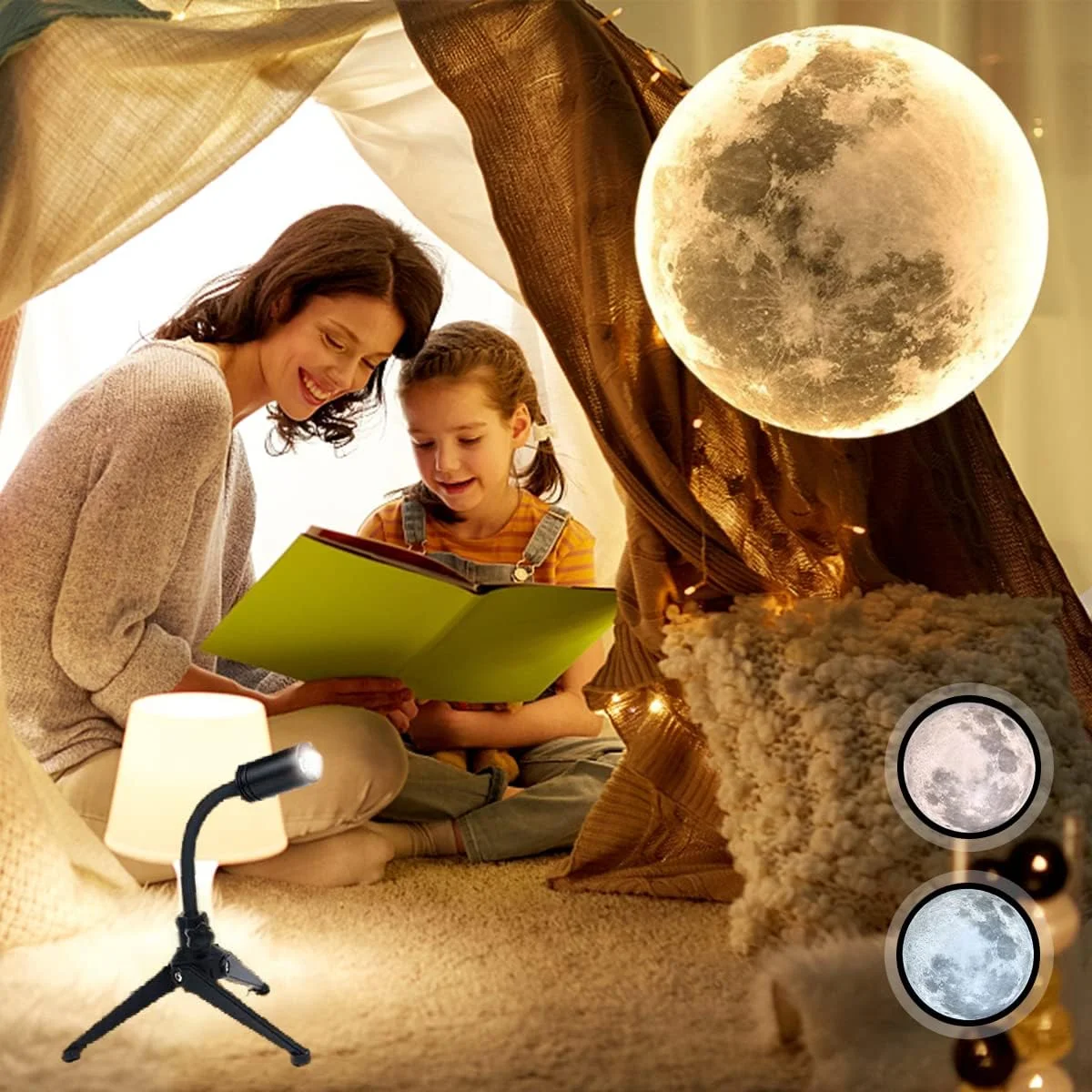 چراغ خواب پروژکتوری ماه با نور غیر محو شونده، چراغ ماه با منبع تغذیه USB، پروژکتور چراغ خواب با فضای رمانتیک برای اتاق خواب، هدیه ای برای کودکان، زوج های عاشق ماه، دکور سقف دیوار سلفی با 3 رنگ چراغ خواب پروژکتوری ماه با نور غیر محو شونده، چراغ ماه با منبع تغذیه USB، پروژکتور چراغ خواب با فضای رمانتیک برای اتاق خواب، هدیه ای برای کودکان، زوج های عاشق ماه، دکور سقف دیوار سلفی با 3 رنگ