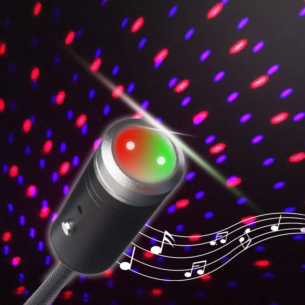 پروژکتور نور ستاره ای مینی 7 حالته برای اتاق خواب و جشن تولد، چراغ سقفی ستاره ای LED USB قرمز و بنفش پروژکتور نور ستاره ای مینی 7 حالته برای اتاق خواب و جشن تولد، چراغ سقفی ستاره ای LED USB قرمز و بنفش