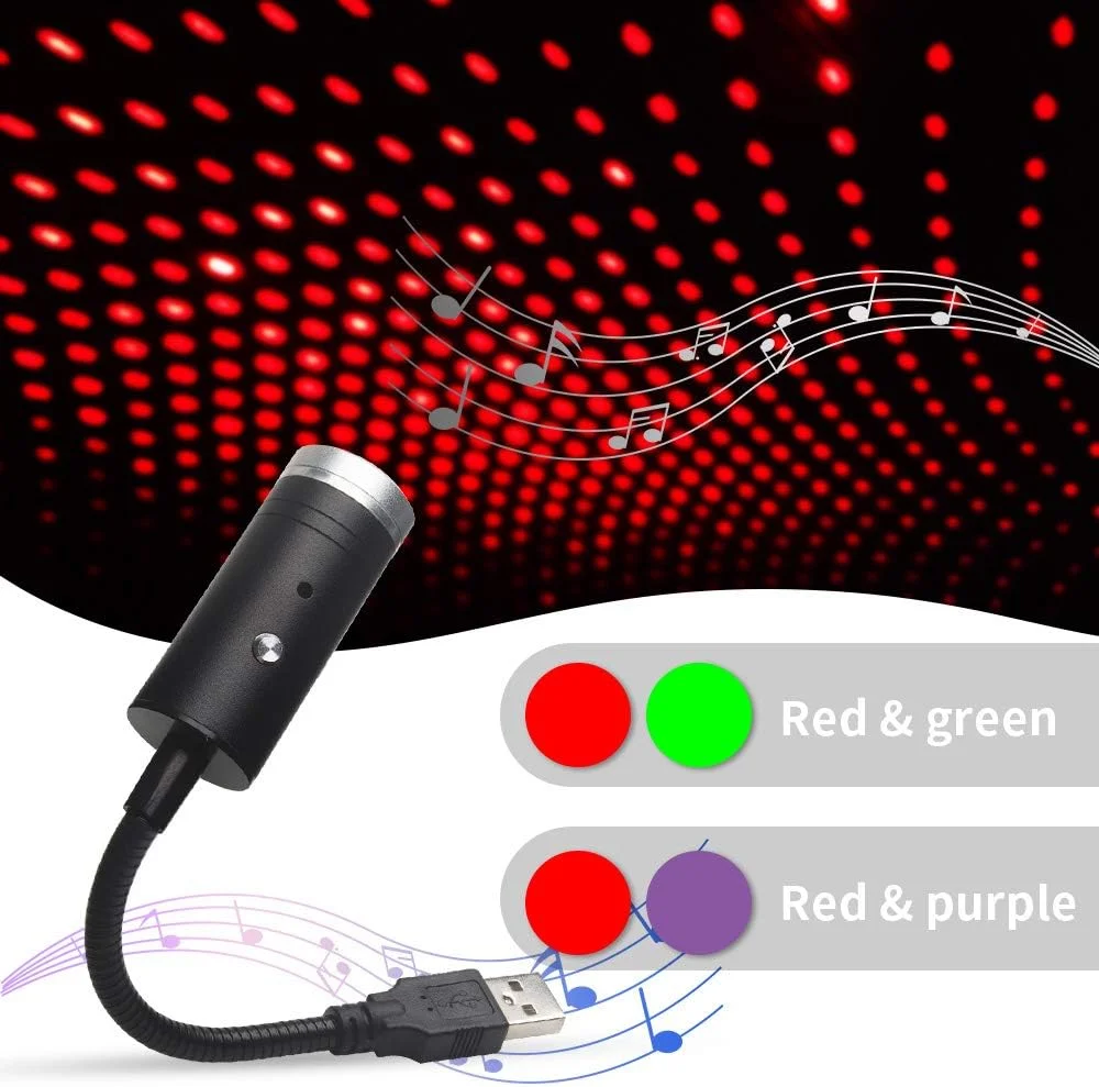 پروژکتور نور ستاره ای مینی 7 حالته برای اتاق خواب و جشن تولد، چراغ سقفی ستاره ای LED USB قرمز و بنفش پروژکتور نور ستاره ای مینی 7 حالته برای اتاق خواب و جشن تولد، چراغ سقفی ستاره ای LED USB قرمز و بنفش