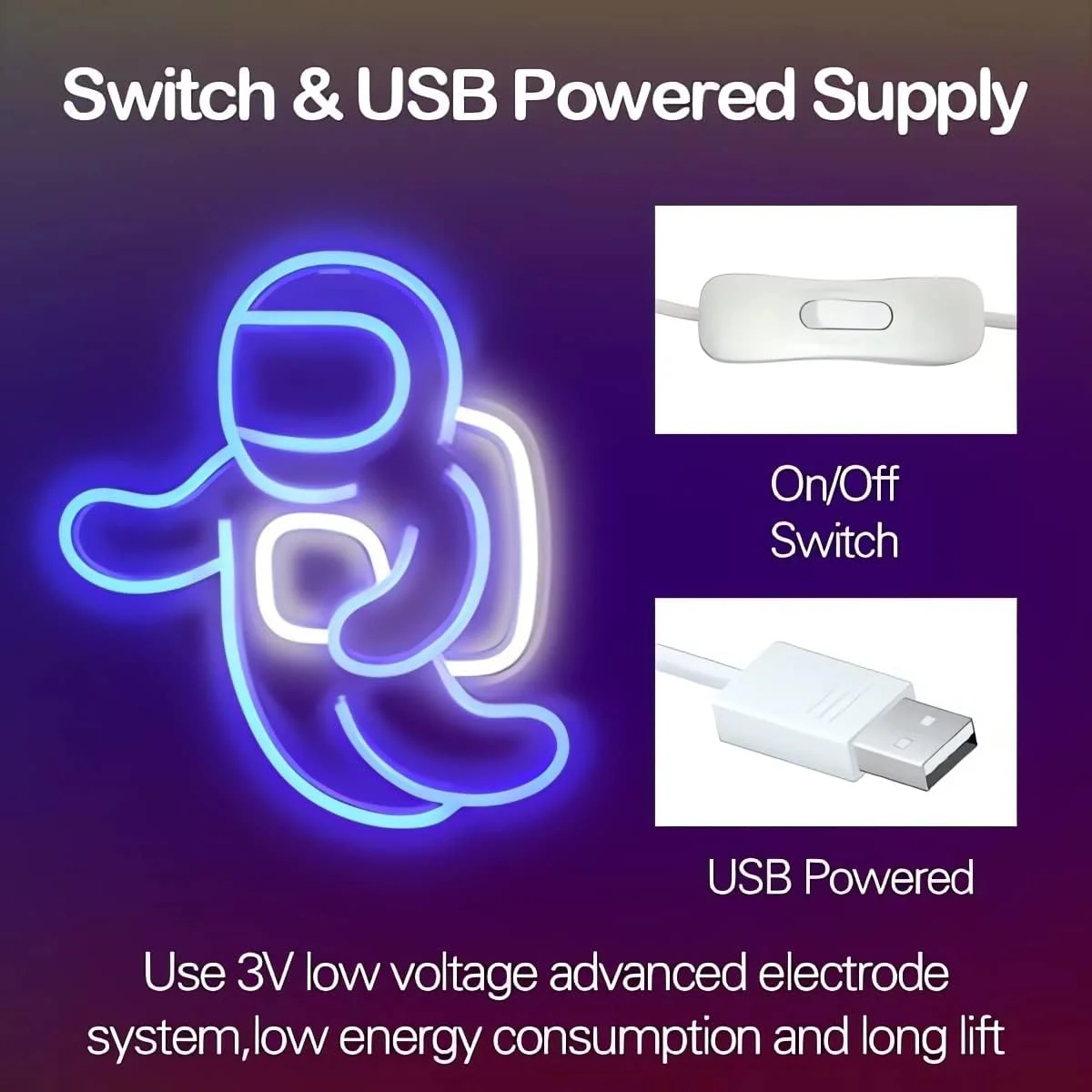 پروژکتور چراغ نئون فضانورد، چراغ های ال ای دی فضایی SYOSI برای دکوراسیون دیوار اتاق خواب، تغذیه شده از طریق USB با سوئیچ 35.8x32 سانتی متر، چراغ نئون جذاب برای اتاق نشیمن، اتاق بازی، هدیه تولد کودکان (آبی) پروژکتور چراغ نئون فضانورد، چراغ های ال ای دی فضایی SYOSI برای دکوراسیون دیوار اتاق خواب، تغذیه شده از طریق USB با سوئیچ 35.8x32 سانتی متر، چراغ نئون جذاب برای اتاق نشیمن، اتاق بازی، هدیه تولد کودکان (آبی)