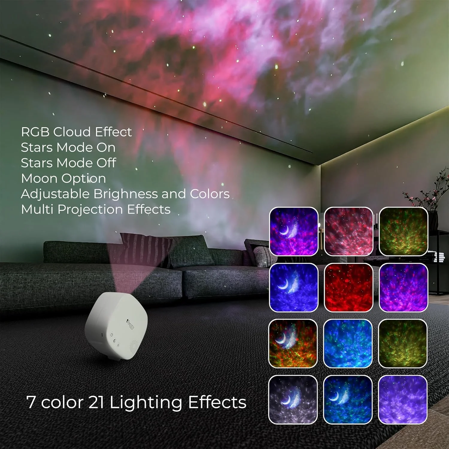 چراغ خواب پروژکتور ستاره ماه بستای هوم، اسپیکر موزیک بلوتوث، پروژکتور نور سحابی ماه با کنترل از راه دور، پروژکتور کهکشانی برای سقف اتاق خواب بزرگسالان و کودکان (سفید) چراغ خواب پروژکتور ستاره ماه بستای هوم، اسپیکر موزیک بلوتوث، پروژکتور نور سحابی ماه با کنترل از راه دور، پروژکتور کهکشانی برای سقف اتاق خواب بزرگسالان و کودکان (سفید)