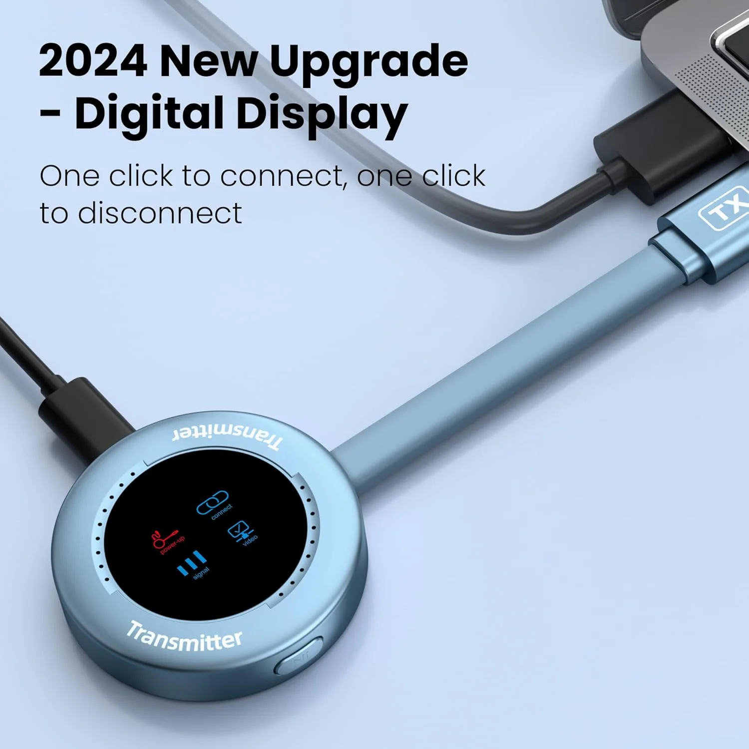 فرستنده و گیرنده HDMI بیسیم، توسعهدهنده HD بیسیم Plug & Play قابل حمل 2.4G/5G با صفحه نمایش LED، کیت HDMI بیسیم برای پخش ویدیو و صدا به مانیتور از لپتاپ/رایانه شخصی/جعبه تلویزیون/پروژکتور فرستنده و گیرنده HDMI بیسیم، توسعهدهنده HD بیسیم Plug & Play قابل حمل 2.4G/5G با صفحه نمایش LED، کیت HDMI بیسیم برای پخش ویدیو و صدا به مانیتور از لپتاپ/رایانه شخصی/جعبه تلویزیون/پروژکتور