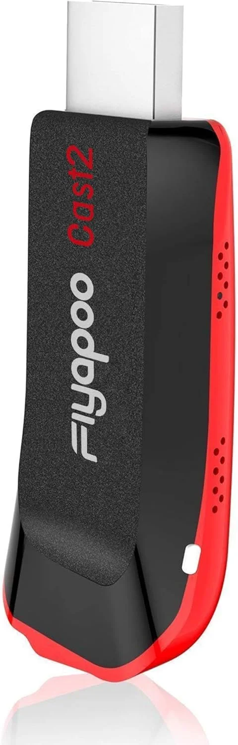 دانگل نمایشگر بی‌سیم 4K Fiyapoo، گیرنده نمایشگر HDMI وای فای، آداپتور دانگل Miracast Airplay برای Mirroring صفحه نمایش از تلفن/پد به تلویزیون/پروژکتور، پشتیبانی از Miracast DLNA AirPlay Netflix