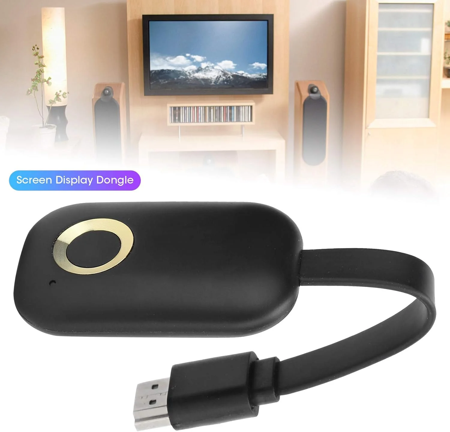 گیرنده نمایشگر وای فای بی سیم 4K، دانگل نمایشگر انتقال تصویر HDMI، کانکتور آداپتور HDMI وای فای، پشتیبانی از Miracast DLNA، برای اندروید iOS ویندوز OS X، برای پروژکتور مانیتور HDTV