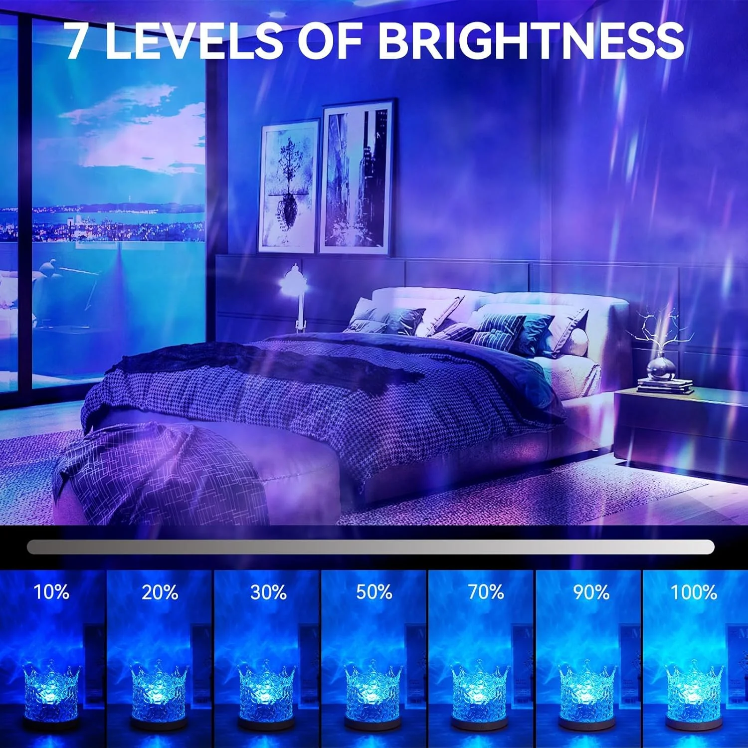 چراغ خواب پروژکتور موج اقیانوس 16 رنگ با کنترل از راه دور - لامپ موج آب LED برای اتاق خواب، مهمانی و دکور اتاق بازی، نورپردازی آرامش بخش محیطی، هدیه برای کودکان و نوجوانان چراغ خواب پروژکتور موج اقیانوس 16 رنگ با کنترل از راه دور - لامپ موج آب LED برای اتاق خواب، مهمانی و دکور اتاق بازی، نورپردازی آرامش بخش محیطی، هدیه برای کودکان و نوجوانان