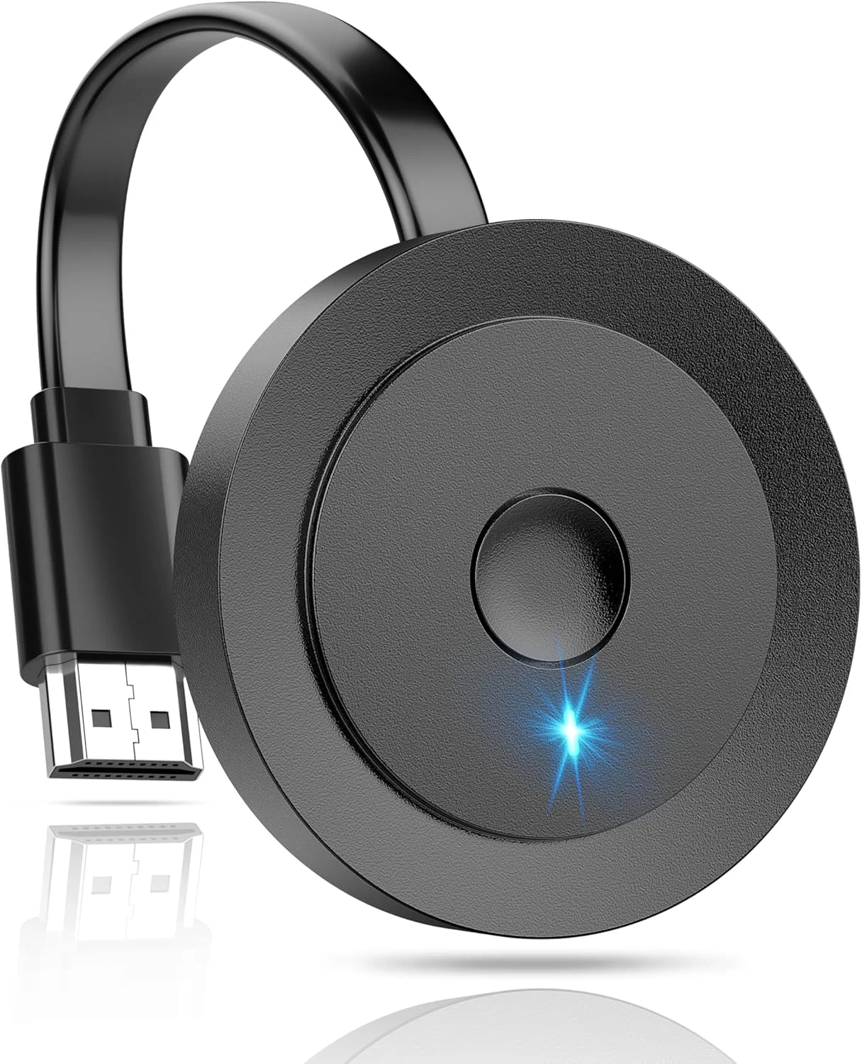 آداپتور نمایشگر HDMI بی سیم 4K، دانگل نمایشگر بازتاب صفحه نمایش، پخش ویدئو و صدا از i-Phone i-Pad تبلت لپ تاپ PC iOS Android Windows به تلویزیون پروژکتور مانیتور پشتیبانی از Airplay Miracast DLNA