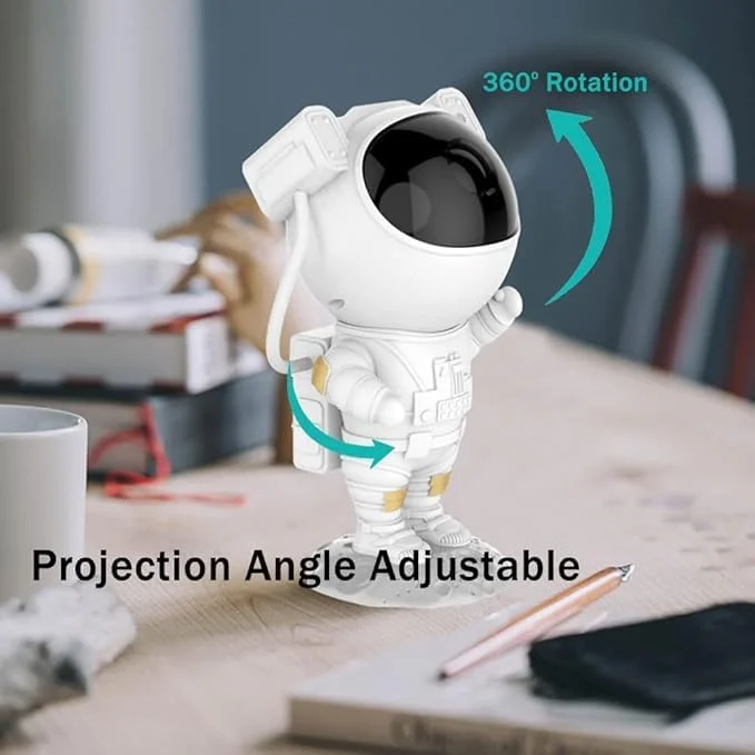 پروژکتور نوری کهکشانی فضانورد UE. با قابلیت تنظیم 360 درجه و دارای ریموت کنترل. مناسب اتاق خواب کودک، تولد و مهمانی. با منبع تغذیه USB پروژکتور نوری کهکشانی فضانورد UE. با قابلیت تنظیم 360 درجه و دارای ریموت کنترل. مناسب اتاق خواب کودک، تولد و مهمانی. با منبع تغذیه USB