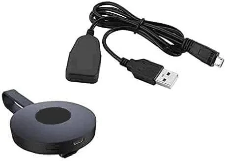 دانگل نمایشگر وای فای جدید، آداپتور نمایشگر انتقال تصویر بی سیم HDMI 4K، گیرنده ویدیویی استریم وای فای 4K/HD، پشتیبانی از 1080P HD Chrome-Cast (TV/DLNA/AirPlay/Miracast) - مشکی