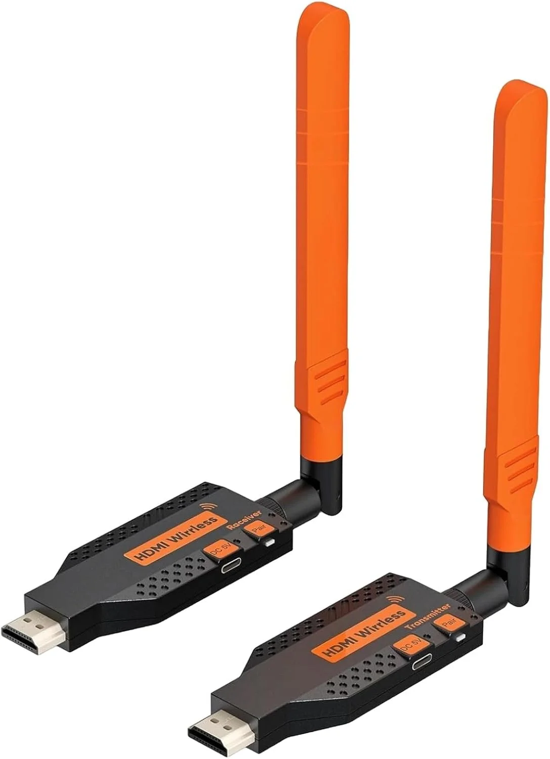 فرستنده و گیرنده HDMI بی‌سیم – 1080P/60Hz، اتصال آسان، کیت توسعه دهنده HDMI، 150 متر، برای پخش ویدیو به مانیتور/پروژکتور/صفحه نمایش از لپ تاپ، کامپیوتر، PS5، جعبه تلویزیون، دوربین ها، DVD