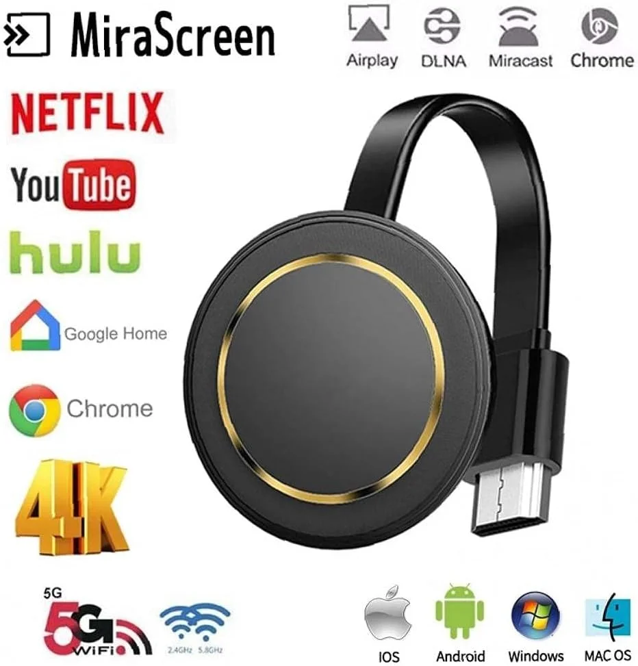 دانگل وایرلس تلویزیون 2.4G، آداپتور پروژکتور صفحه نمایش، پخش کننده رسانه، دستگاه های استریم HD، لوازم جانبی تلویزیون