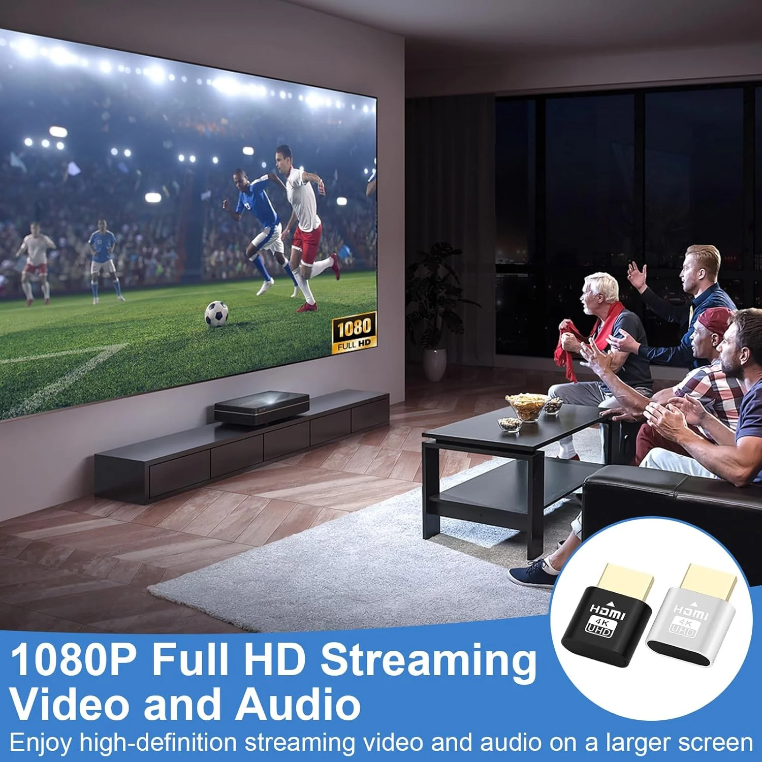 آداپتور انتقال تصویر بیسیم HDMI 4K، بسته 2 عددی، برای تلویزیون/کامپیوتر/تلفن همراه، گیرنده چندرسانهای هوشمند، اتصال آسان و پخش فوری، دسترسی به همه کانالها، دستگاه پخش فوقالعاده با کیفیت آداپتور انتقال تصویر بیسیم HDMI 4K، بسته 2 عددی، برای تلویزیون/کامپیوتر/تلفن همراه، گیرنده چندرسانهای هوشمند، اتصال آسان و پخش فوری، دسترسی به همه کانالها، دستگاه پخش فوقالعاده با کیفیت