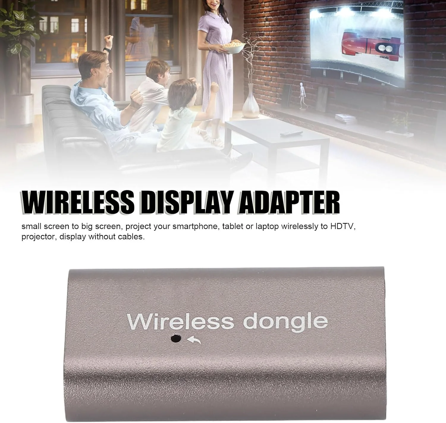 آداپتور نمایشگر بیسیم HDMI، توسعه دهنده بیسیم HDMI وای فای HD 1080P 650MHz برای پخش ویدیو از لپ تاپ، کامپیوتر، تلفن هوشمند به پروژکتور/HDTV آداپتور نمایشگر بیسیم HDMI، توسعه دهنده بیسیم HDMI وای فای HD 1080P 650MHz برای پخش ویدیو از لپ تاپ، کامپیوتر، تلفن هوشمند به پروژکتور/HDTV