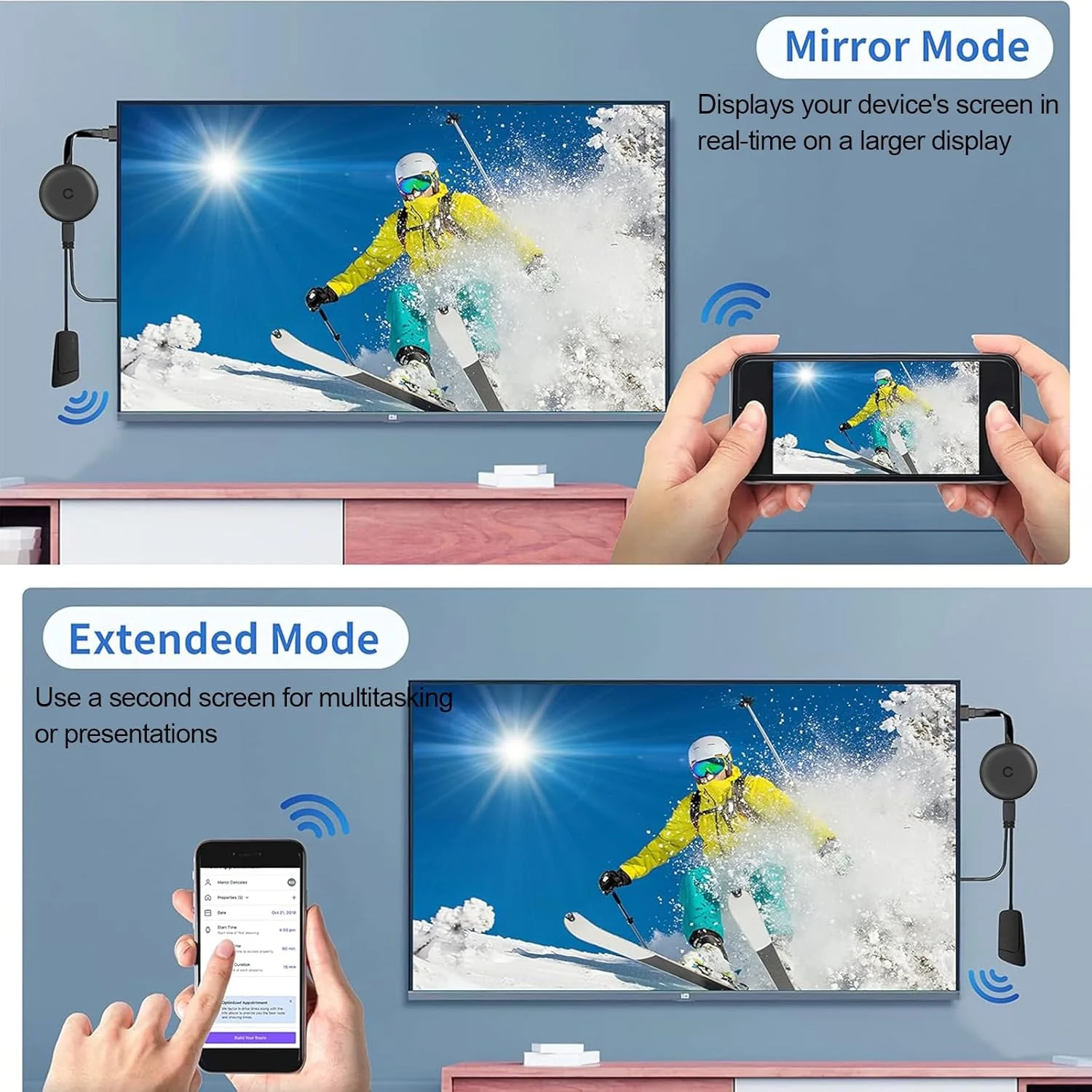 آداپتور نمایشگر HDMI بی سیم - مدل جدید 2025