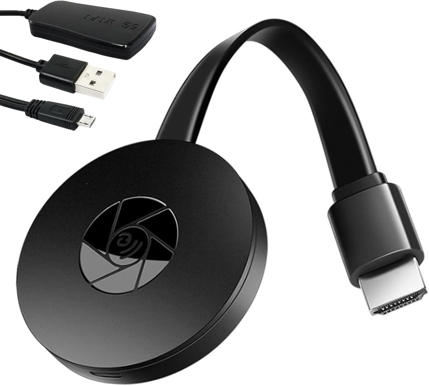 آداپتور HDMI بی سیم 1080P HD با قابلیت اتصال به وای فای 5G، سازگار با Airplay/Miracast/DLNA برای آیفون/آیپد/اندروید/ویندوز/مک - اتصال آسان، انتقال فوری HDTV برای تلویزیون/پروژکتور