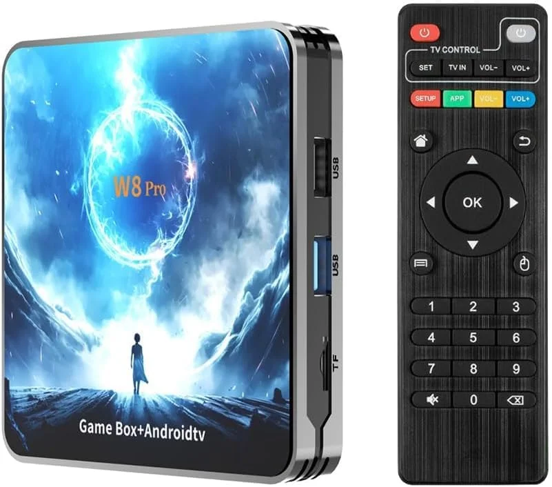 جعبه تلویزیون گیمینگ W8 PRO، اندروید 14.0، 30000 بازی، سیستم دوگانه جعبه تلویزیون گیمینگ W8 PRO، اندروید 14.0، 30000 بازی، سیستم دوگانه