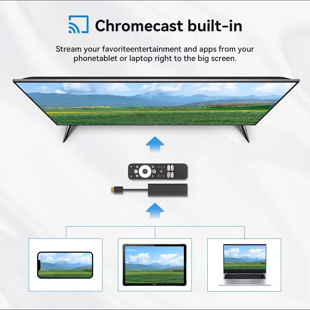 دانگل تلویزیون W W4you TRUST SHOPPING TVBox Chromecast Android، دستگاه پخش جریانی 4K HD با Chromecast [حافظه 32 گیگابایتی]، دانگل HDMI برای تلویزیون، دارای گواهینامه Netflix، دستیار گوگل Android TV.