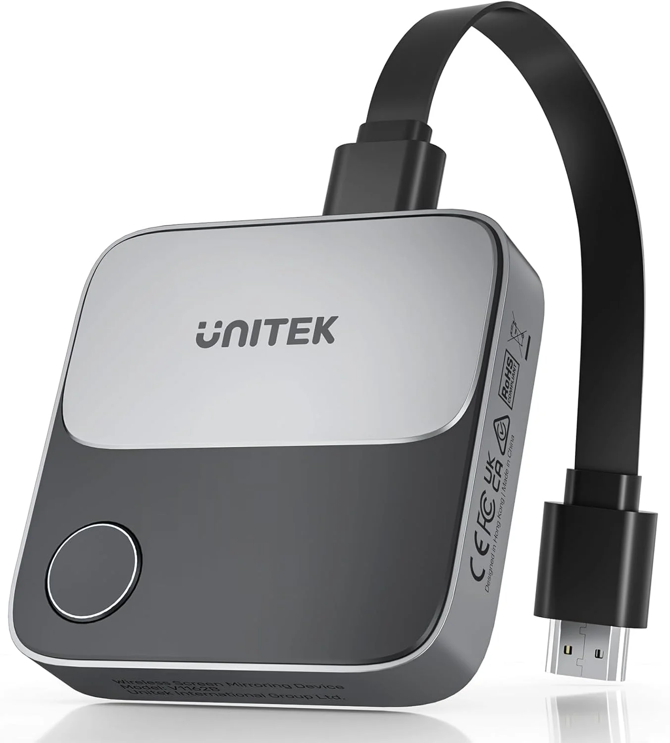 دانگل آداپتور نمایشگر HDMI بی سیم Unitek، گیرنده Screen Mirroring، 2.4G/5G، دستگاه پخش 4K برای تلویزیون، آداپتور/اکستندر Screen Mirroring برای پخش ویدئو به مانیتور از Mac iOS Android Windows
