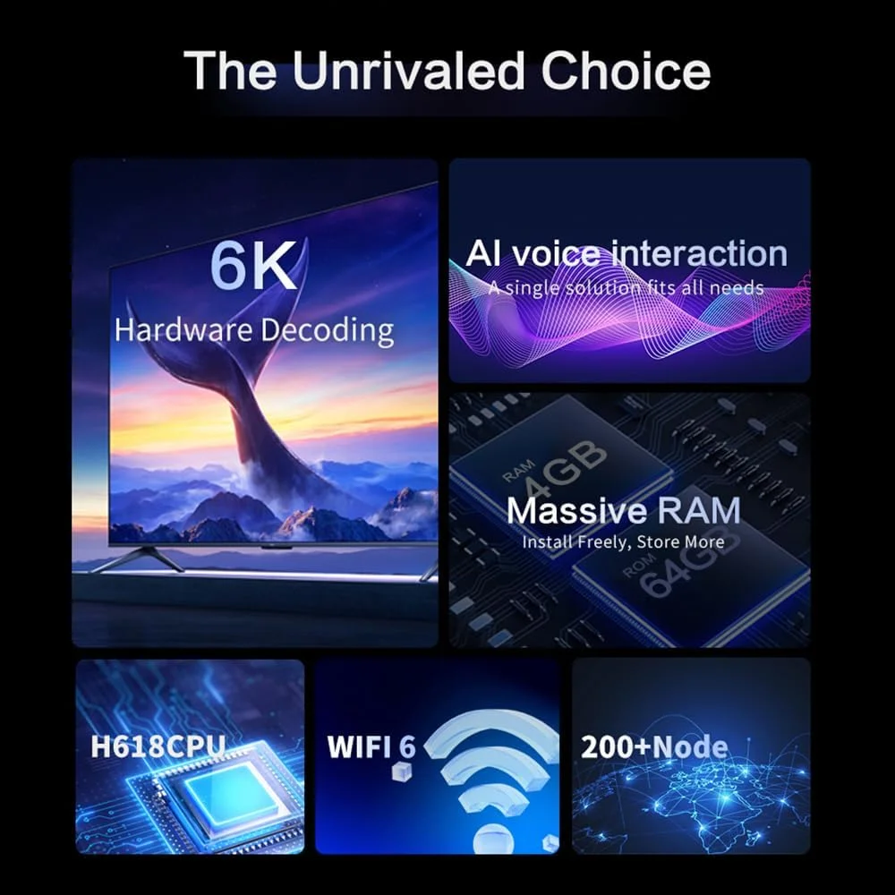 دستگاه اندروید باکس 12 ارتقا یافته Unblock Tech UBOX12، نسل 12 با کیفیت 6K HD