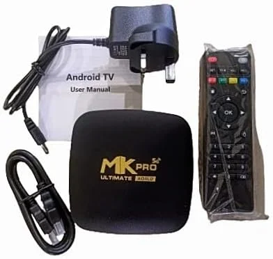 اندروید باکس MK Pro Ultimate 5G، کیفیت 12K UltraHD، رم 20 گیگابایت، حافظه داخلی 300 گیگابایت، اندروید 12، وای فای دوگانه، کیفیت 1080P Full HD، بلوتوث