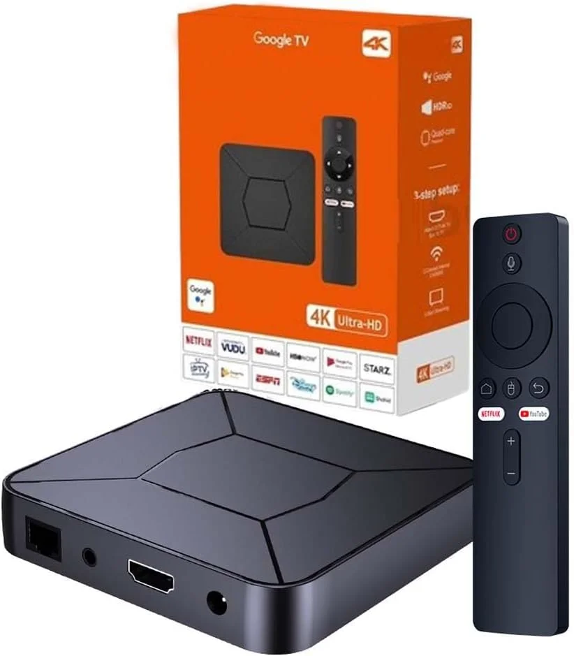 تی وی باکس - نسخه سازگار | پخش جریانی 4K HDR | ریموت صوتی | صدا | پخش کننده رسانه هوشمند