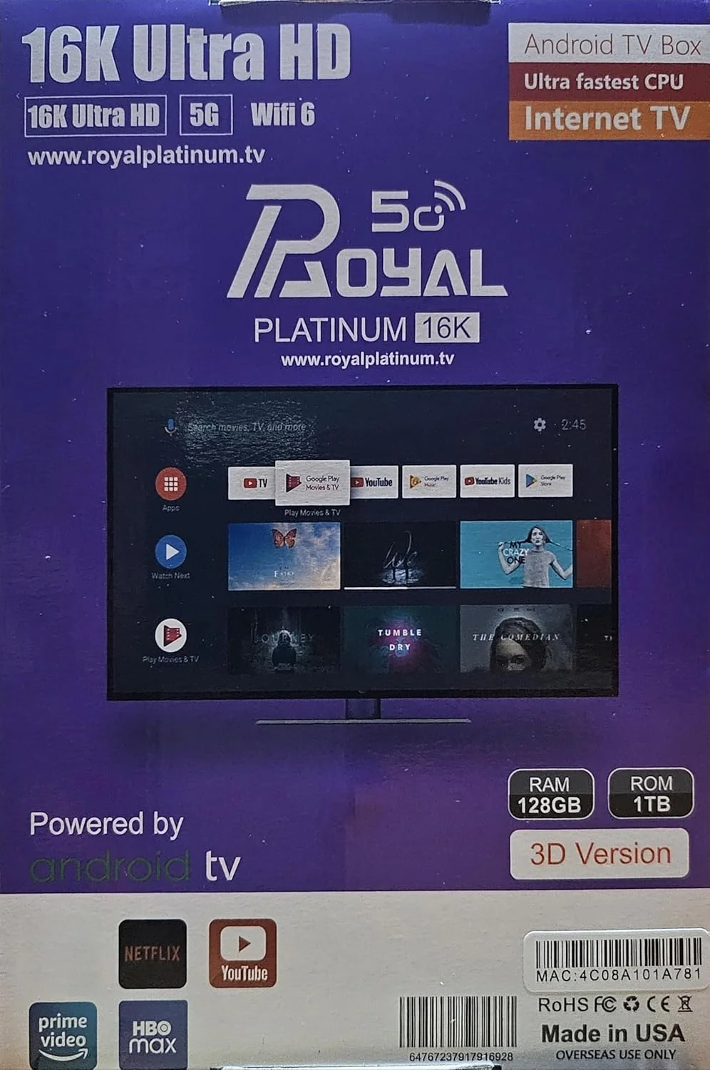 جعبه تلویزیون RM Ultimate با اشتراک 1 ساله، کانال های تلویزیونی مالایایی، تامیل، تلوگو هندی و فیلم ها و سریال های OTT جعبه تلویزیون RM Ultimate با اشتراک 1 ساله، کانال های تلویزیونی مالایایی، تامیل، تلوگو هندی و فیلم ها و سریال های OTT