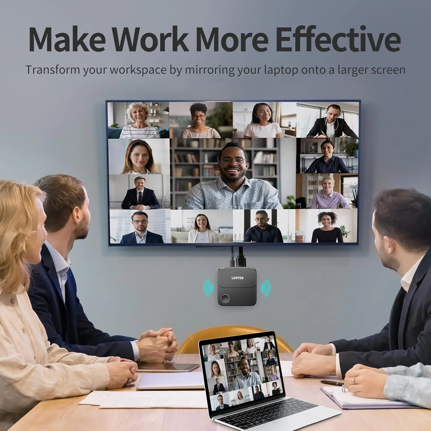 دانگل آداپتور نمایشگر HDMI بی سیم Unitek - آداپتور 2.4G/5G 4K Miracast/Airplay، وای فای HDMI برای تلویزیون/پروژکتور/مانیتور، پخش تصویر 4K@60Hz برای Miracast/iOS/Mac OS/Airplay/Android/Windows/DLNA دانگل آداپتور نمایشگر HDMI بی سیم Unitek - آداپتور 2.4G/5G 4K Miracast/Airplay، وای فای HDMI برای تلویزیون/پروژکتور/مانیتور، پخش تصویر 4K@60Hz برای Miracast/iOS/Mac OS/Airplay/Android/Windows/DLNA