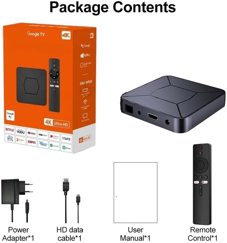 تی وی باکس - نسخه سازگار | پخش جریانی 4K HDR | ریموت صوتی | صدا | پخش کننده رسانه هوشمند تی وی باکس - نسخه سازگار | پخش جریانی 4K HDR | ریموت صوتی | صدا | پخش کننده رسانه هوشمند