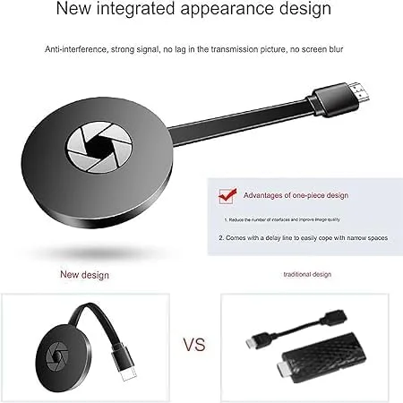 دستگاه پخش جریانی تلویزیون JY & YS، جعبه تکامل تلویزیون، دستگاه پخش برای تلویزیون، جعبه تلویزیون جادویی Seurico، آداپتور نمایشگر HDMI بی سیم 1080P دسترسی به همه کانال ها (1 عدد) 1