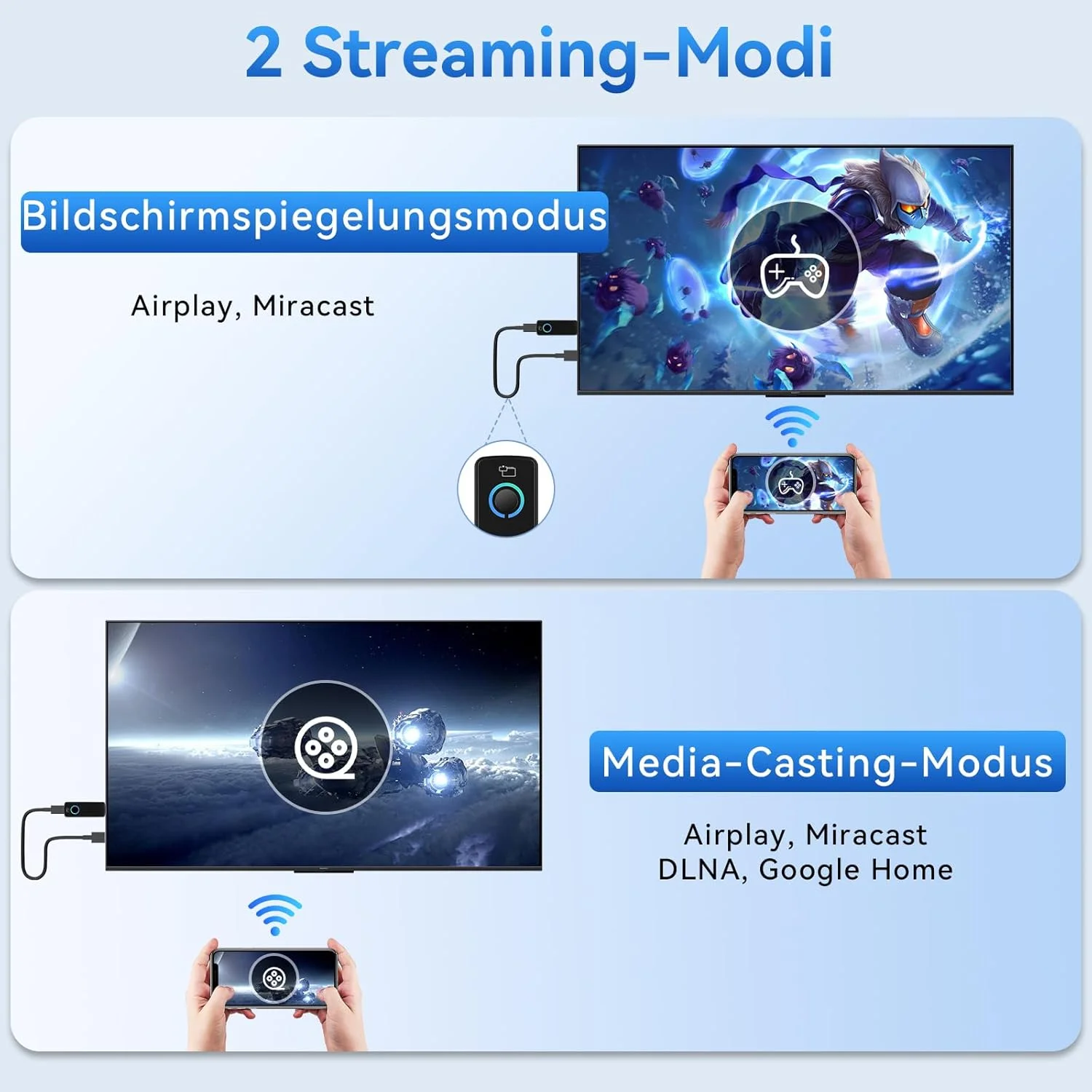 دانگل آداپتور نمایشگر بیسیم 4K، پخش جریانی بیسیم HDMI، ایرپلی، میراکست، DLNA، گوگل هوم، وای فای 5 گیگاهرتز، اتصال آسان برای تلفن هوشمند، تبلت، کامپیوتر/مک دانگل آداپتور نمایشگر بیسیم 4K، پخش جریانی بیسیم HDMI، ایرپلی، میراکست، DLNA، گوگل هوم، وای فای 5 گیگاهرتز، اتصال آسان برای تلفن هوشمند، تبلت، کامپیوتر/مک