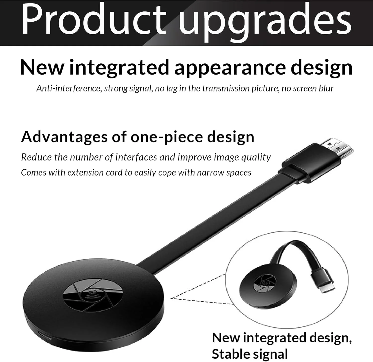 تبدیل هر صفحه نمایش به یک سینمای بی‌سیم - دانگل نمایشگر HDMI 1080P | انعکاس هوشمند صفحه نمایش Mira-Cast برای تلویزیون، پروژکتور، لپ تاپ، تبلت و تلفن هوشمند